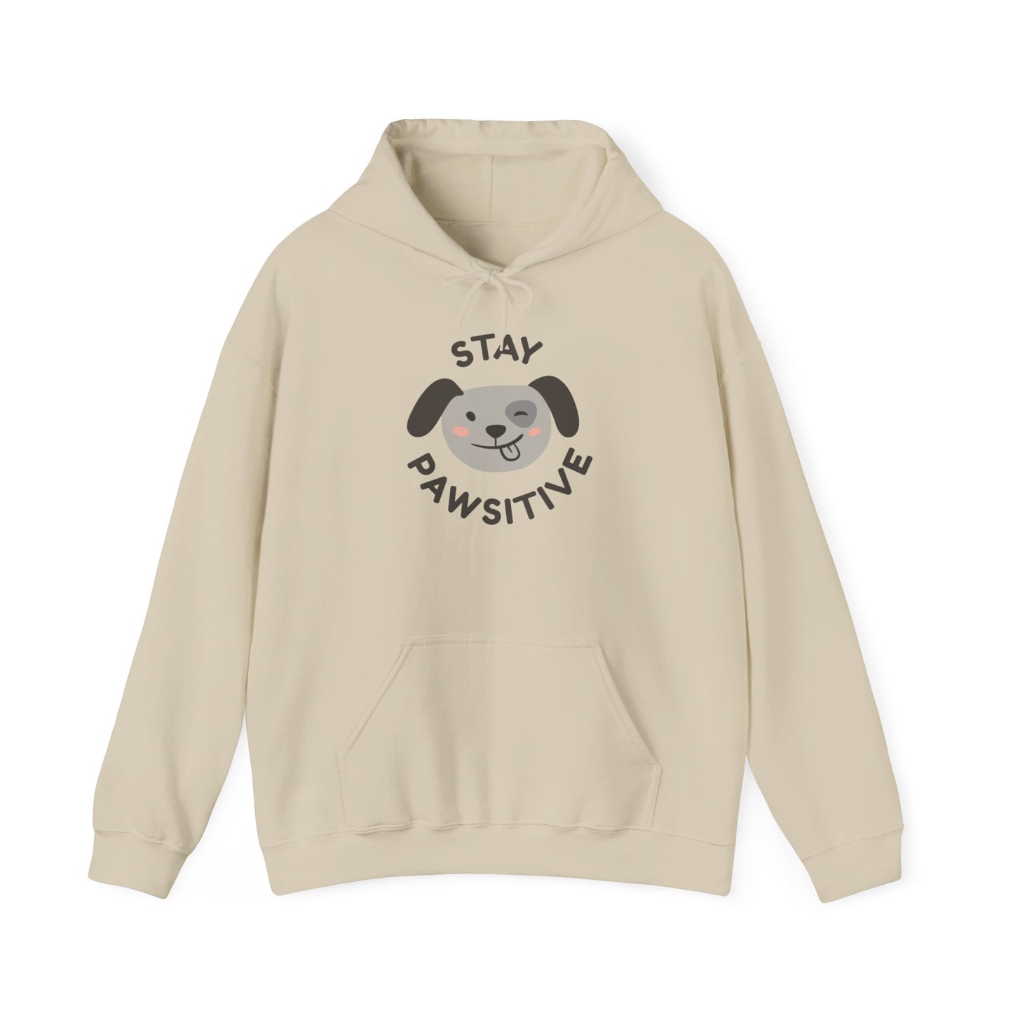 Stay Pawsitive Unisex Hooded Sweatshirt