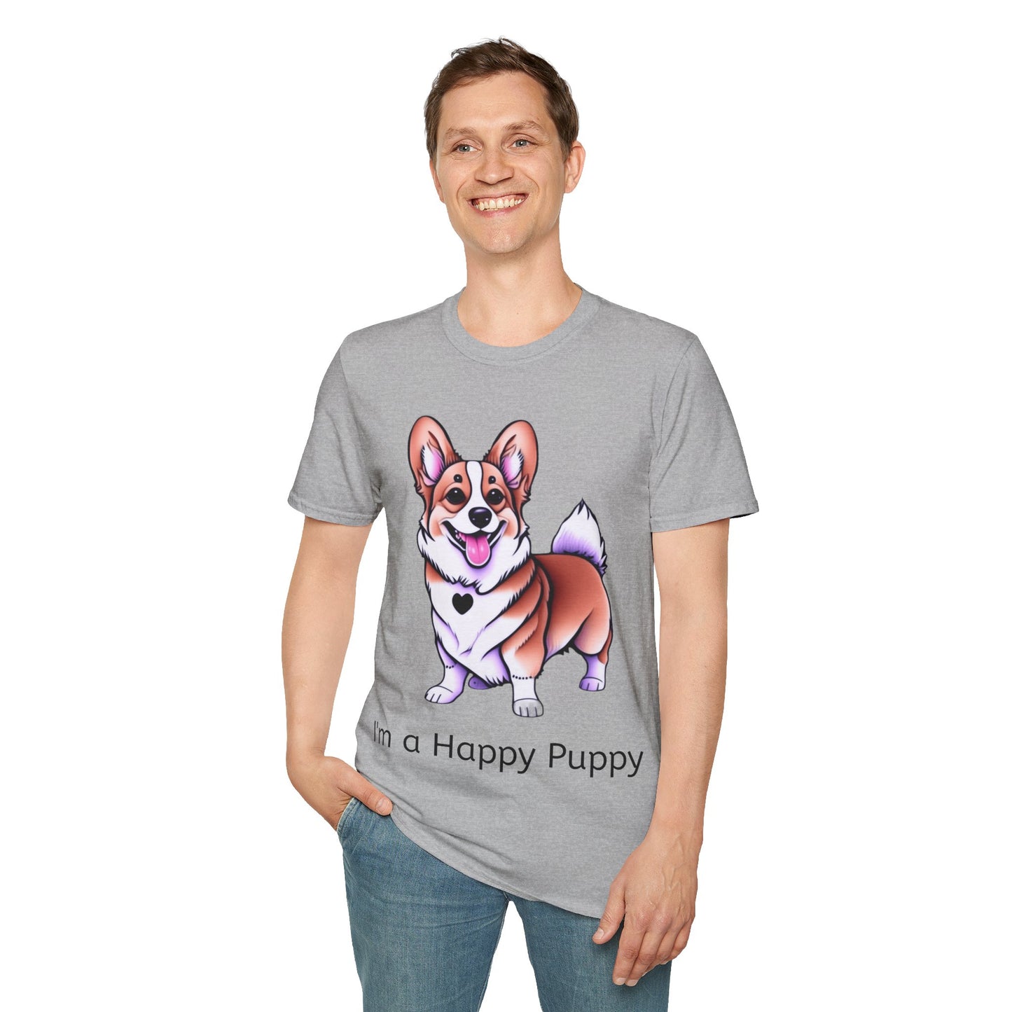 I'm a Happy Puppy Unisex Soft style T-Shirt