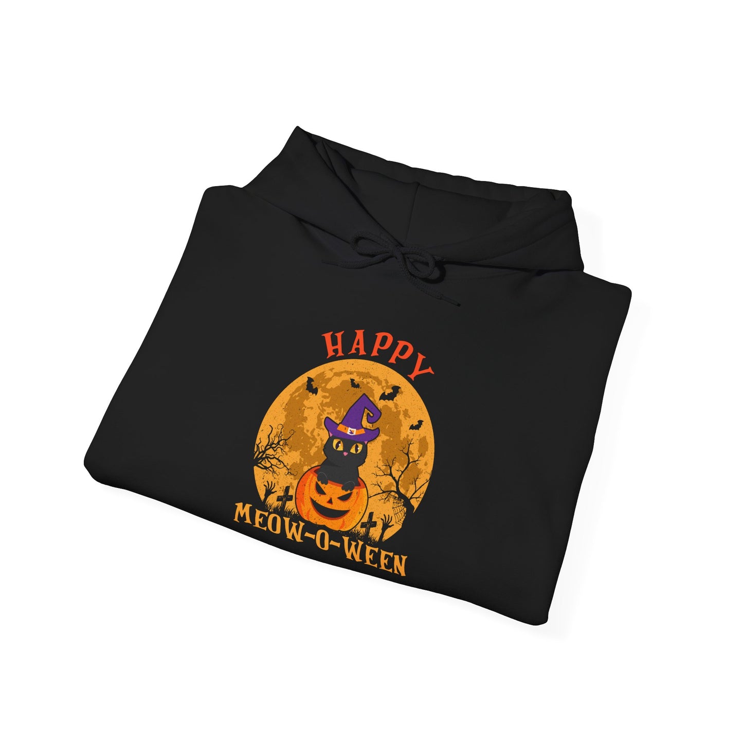 Happy Meow-o-Ween Unisex Hooded Sweatshirt