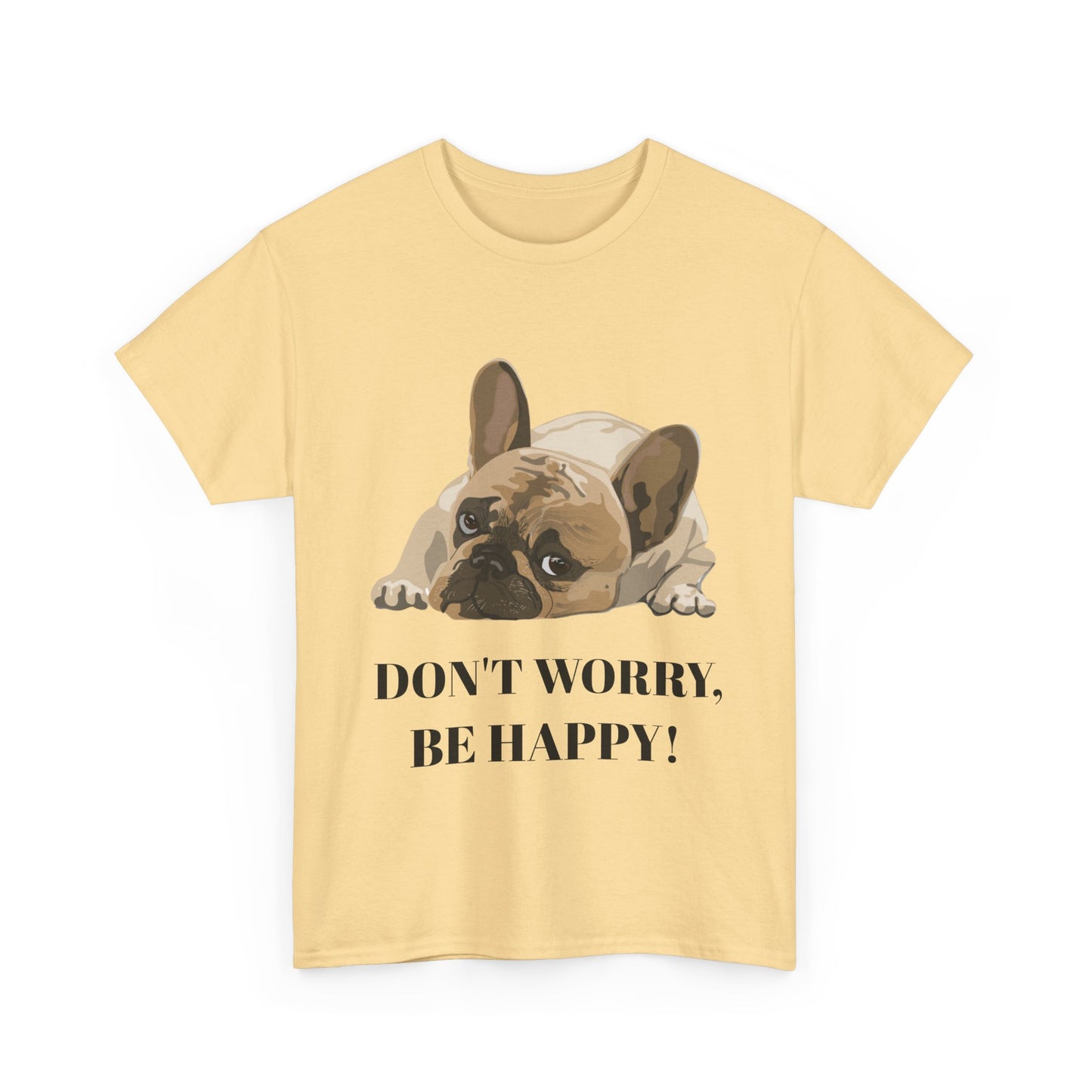 Don't Worry, Be Happy Unisex Cotton T-Shirt