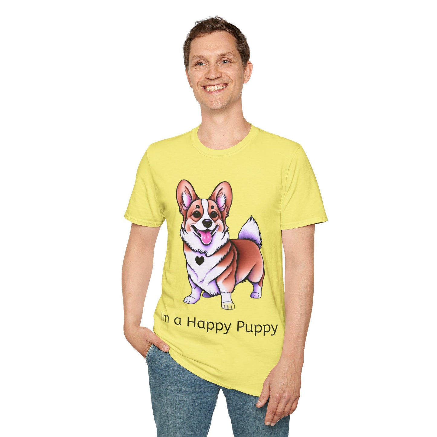 I'm a Happy Puppy Unisex Soft style T-Shirt