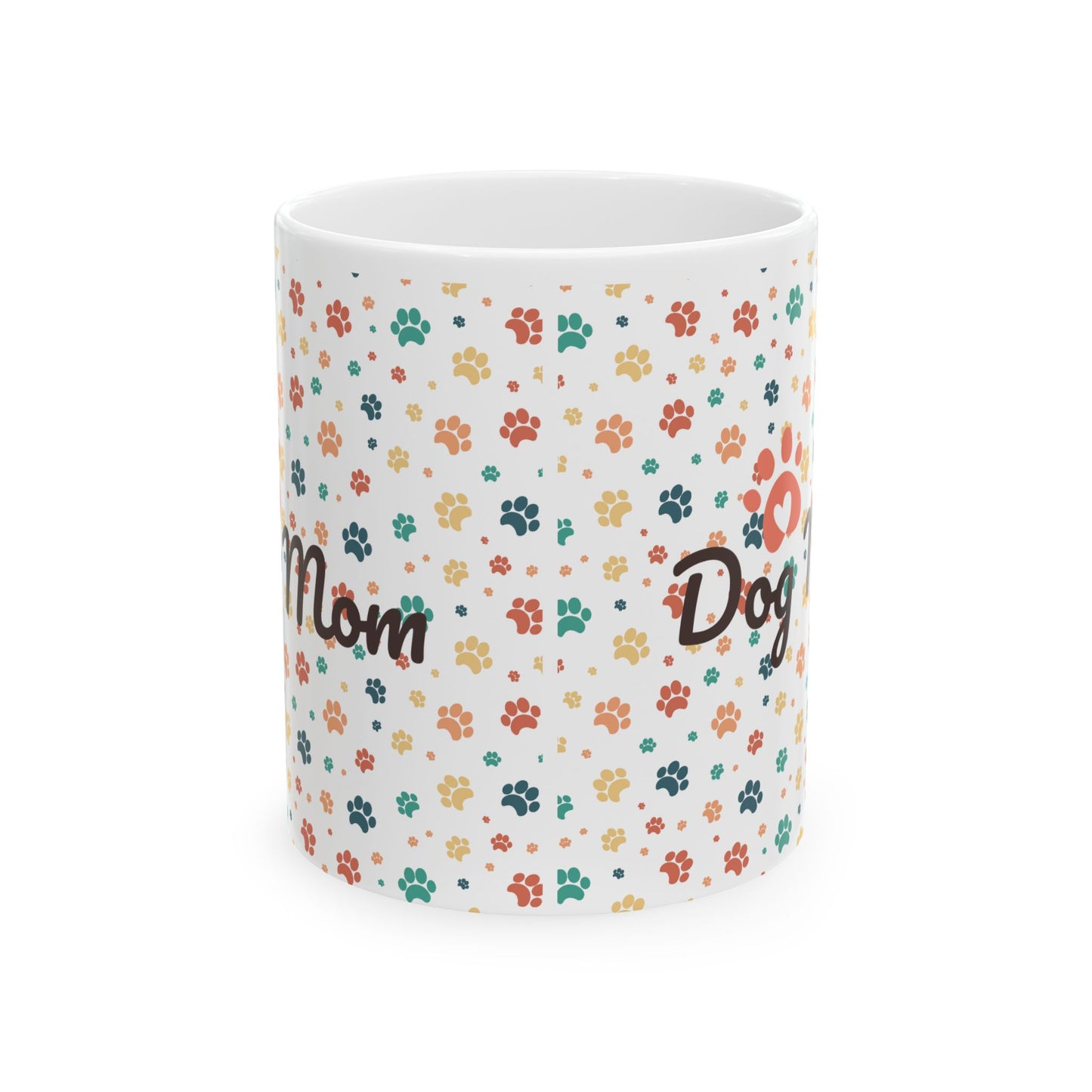 Dog Mom Light Ceramic Mug (11oz)