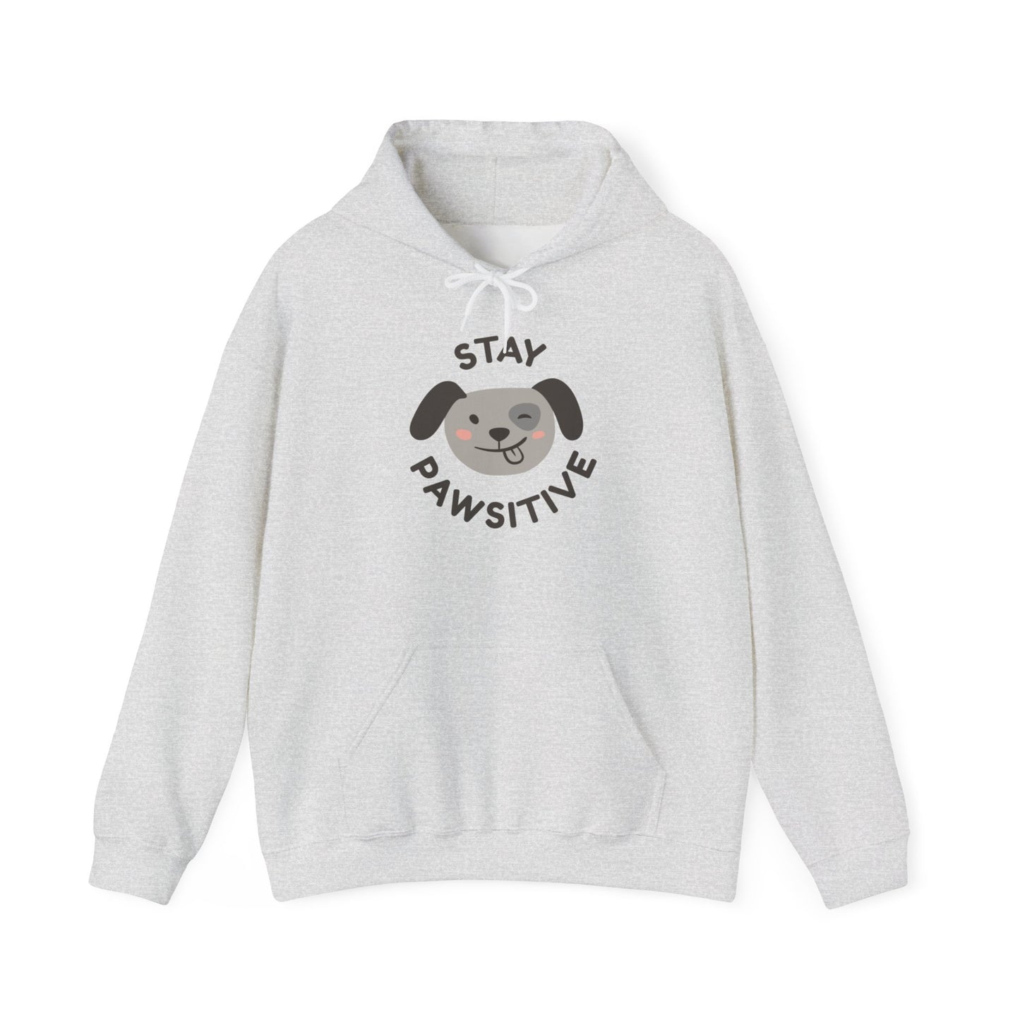 Stay Pawsitive Unisex Hooded Sweatshirt