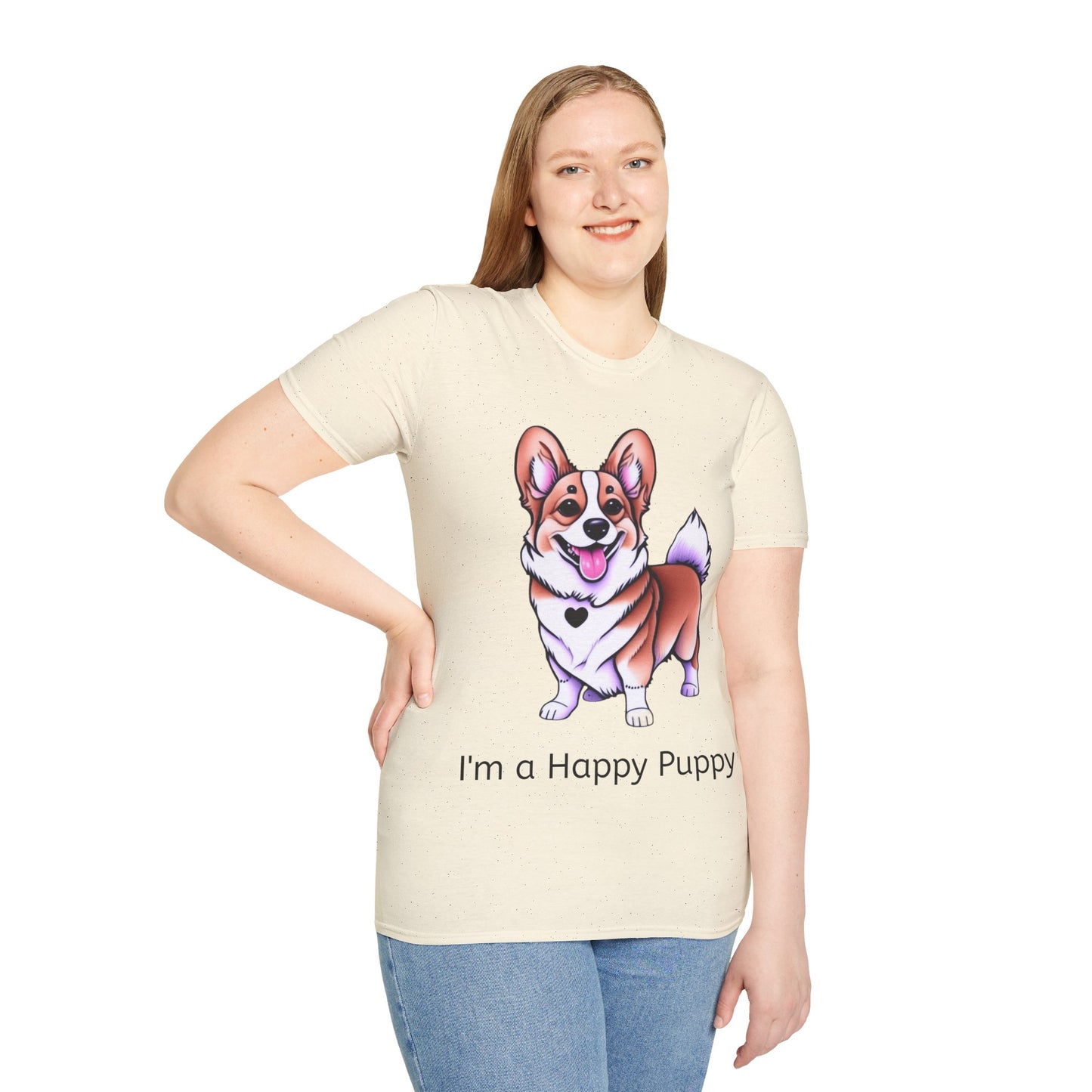 I'm a Happy Puppy Unisex Soft style T-Shirt