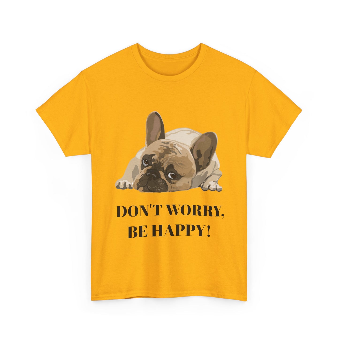 Don't Worry, Be Happy Unisex Cotton T-Shirt