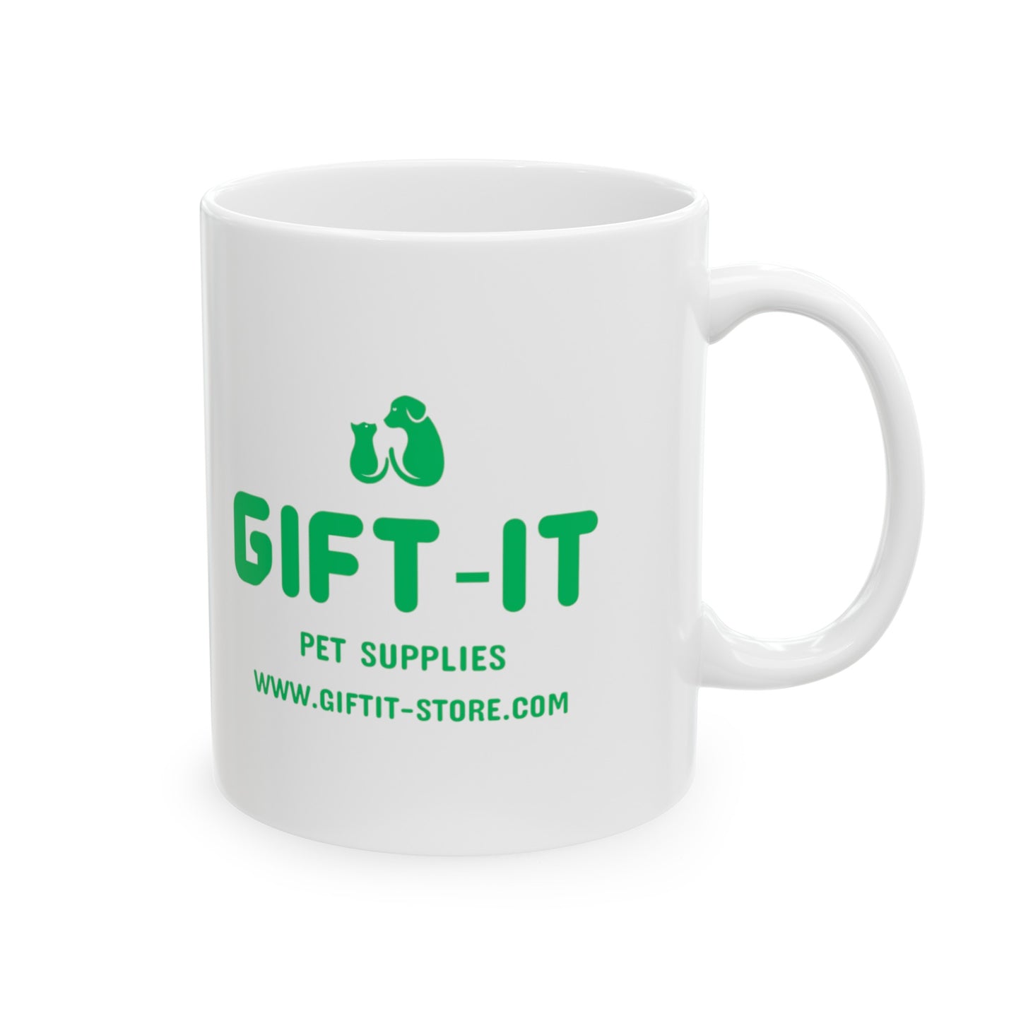 Gift It Ceramic Mug  (Green Design) (11oz, 15oz)