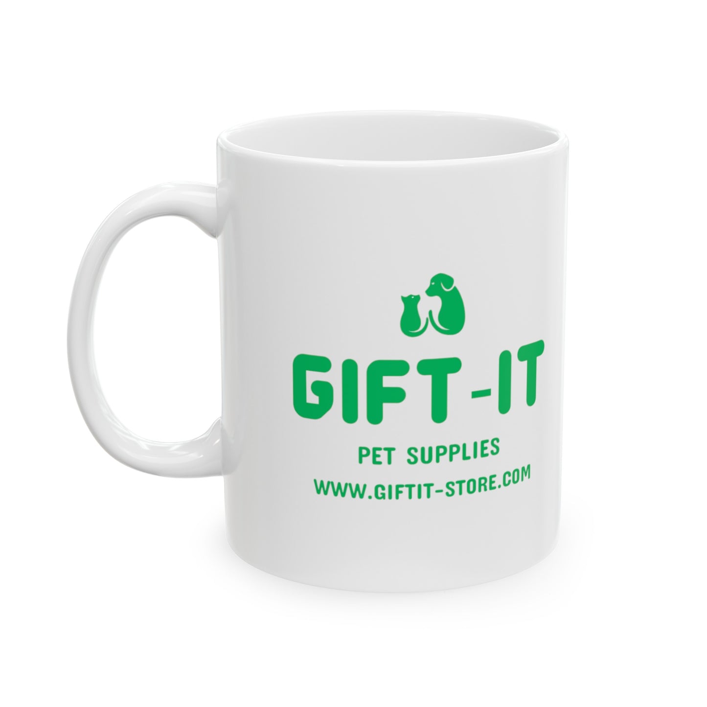 Gift It Ceramic Mug  (Green Design) (11oz, 15oz)