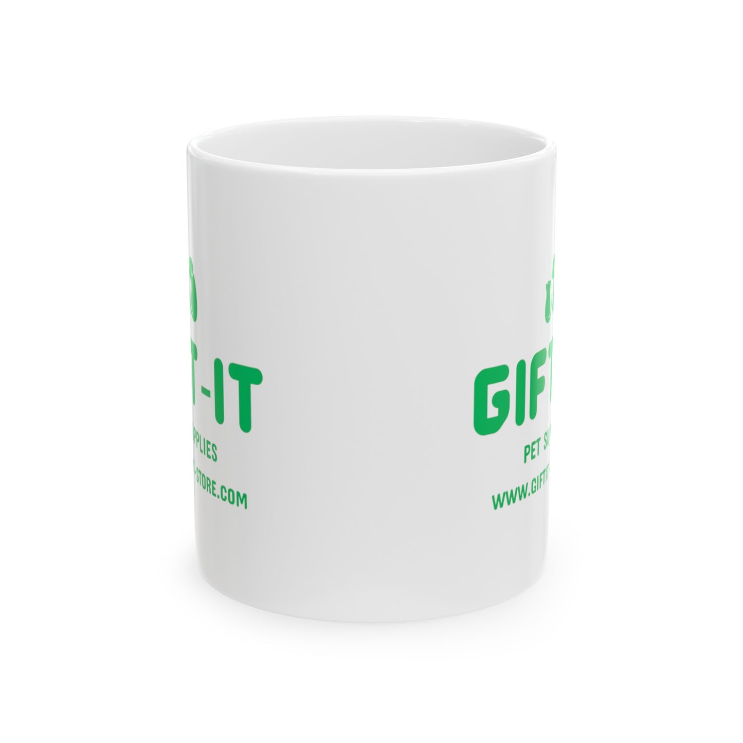 Gift It Ceramic Mug  (Green Design) (11oz, 15oz)