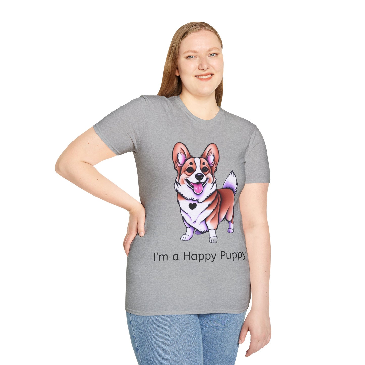 I'm a Happy Puppy Unisex Soft style T-Shirt