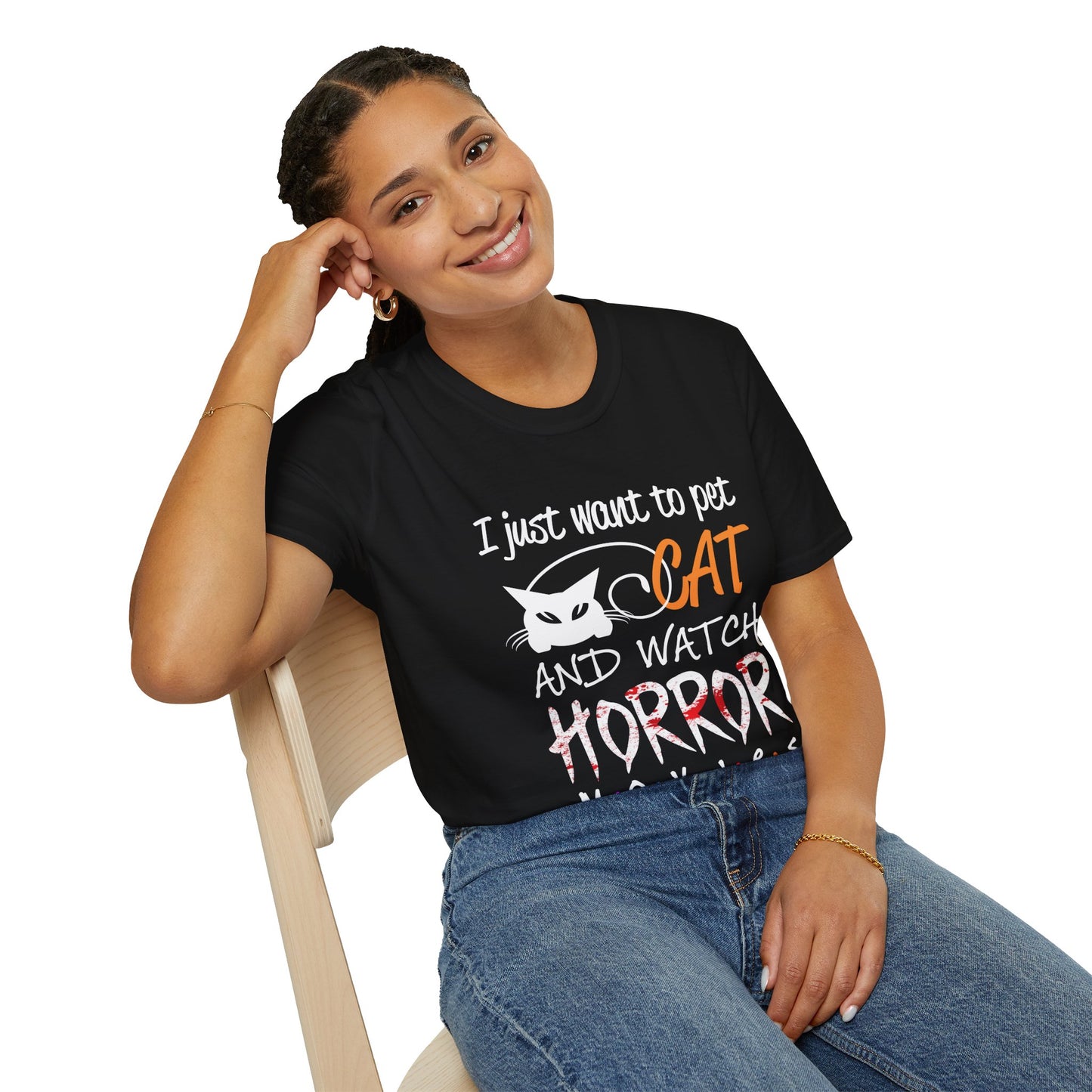 Watch Horror Movies Unisex Soft style T-Shirt