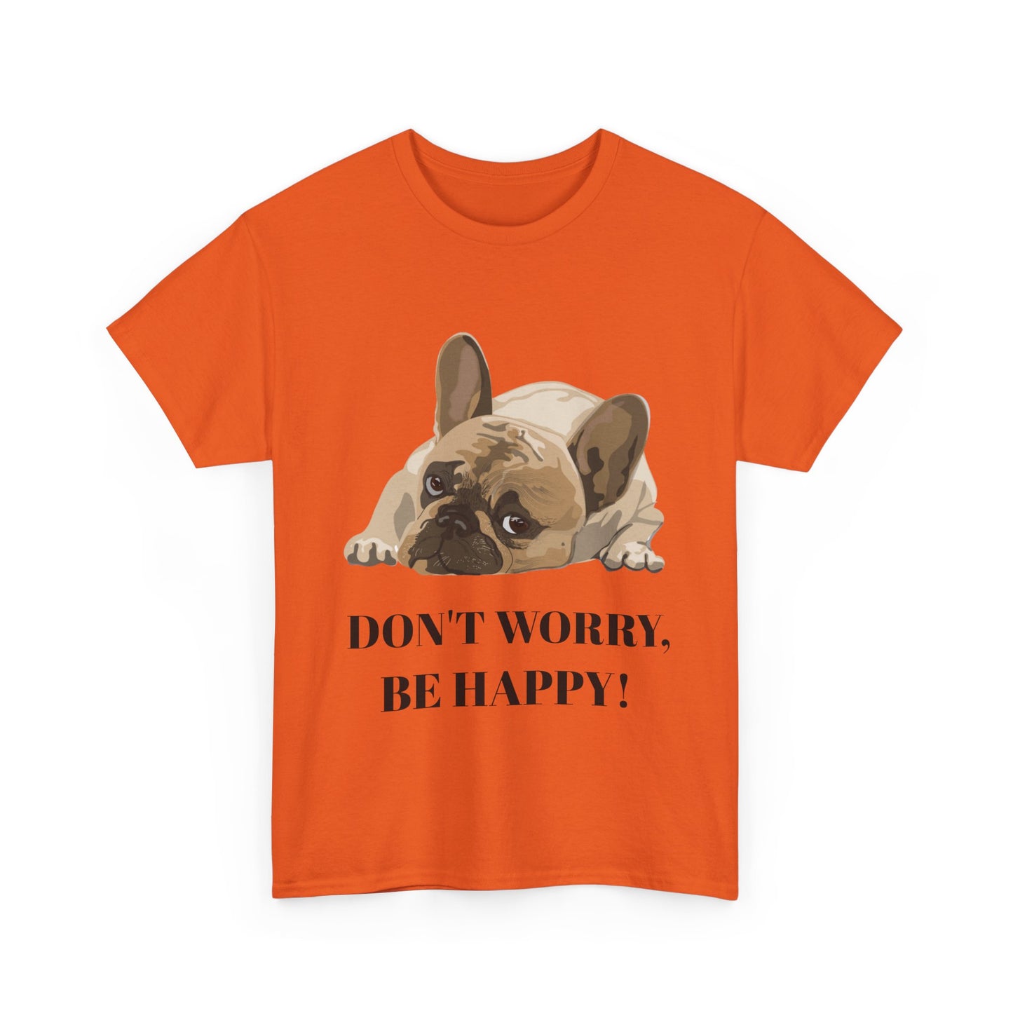 Don't Worry, Be Happy Unisex Cotton T-Shirt