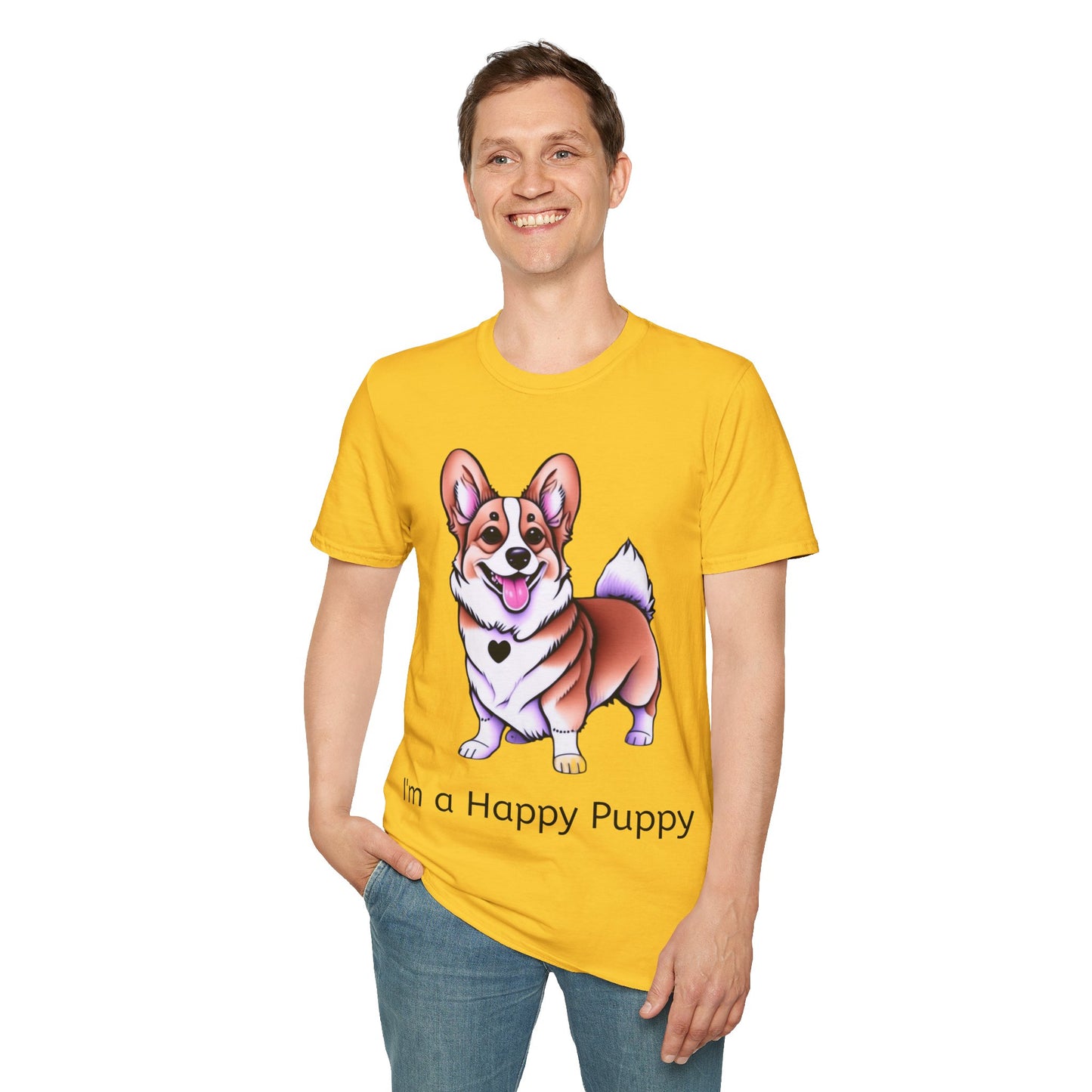 I'm a Happy Puppy Unisex Soft style T-Shirt