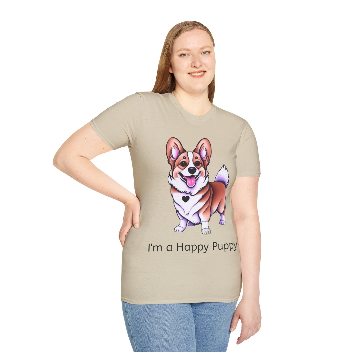 I'm a Happy Puppy Unisex Soft style T-Shirt