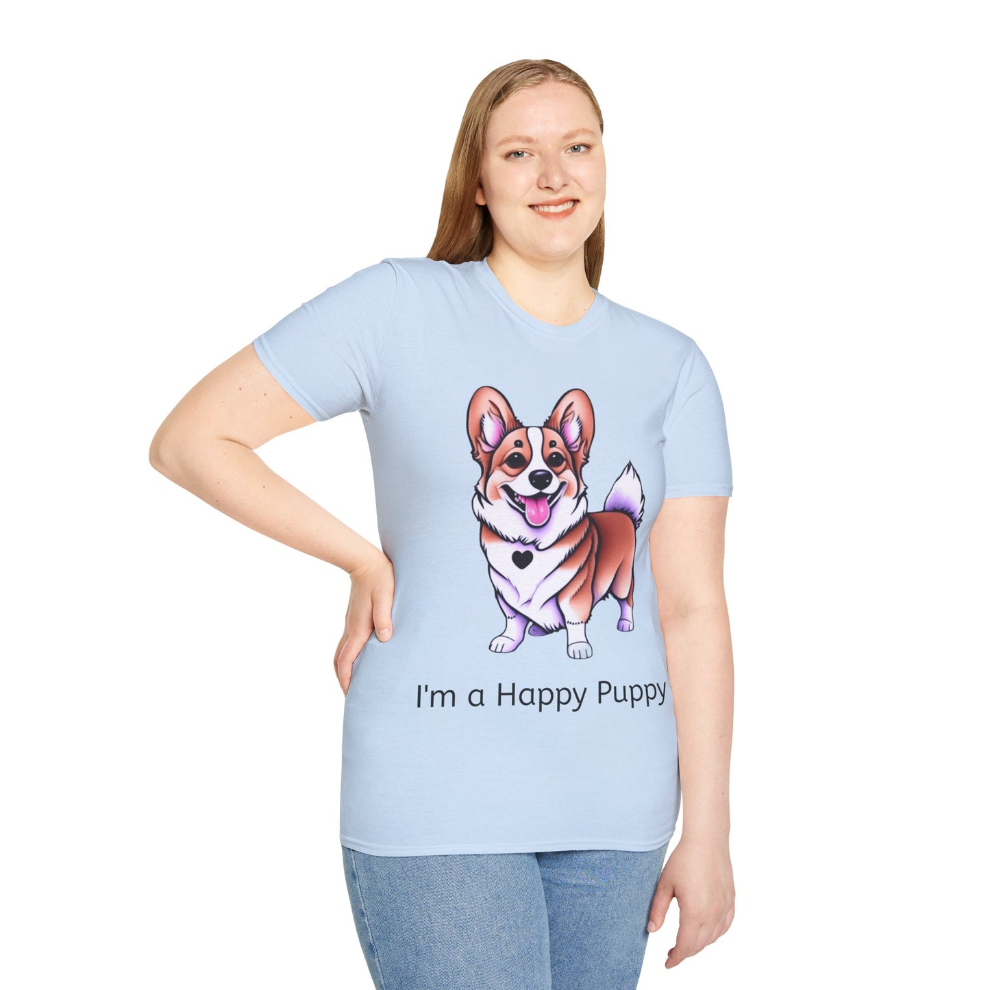 I'm a Happy Puppy Unisex Soft style T-Shirt