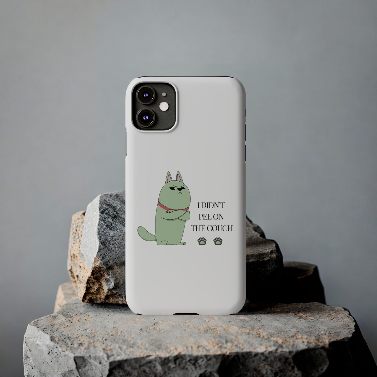 I didn't Pee on the Couch Slim iPhone Case