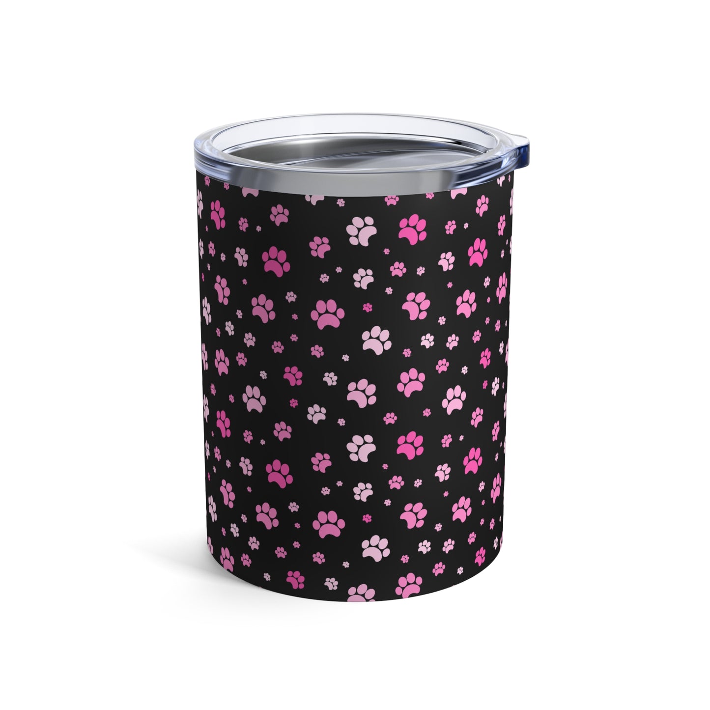 Pink & Black Paws Tumbler (10oz)