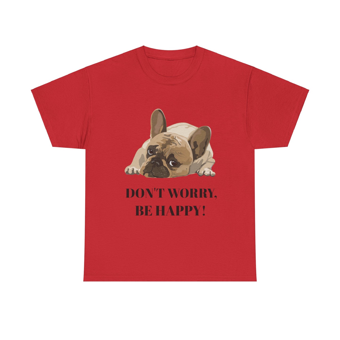 Don't Worry, Be Happy Unisex Cotton T-Shirt