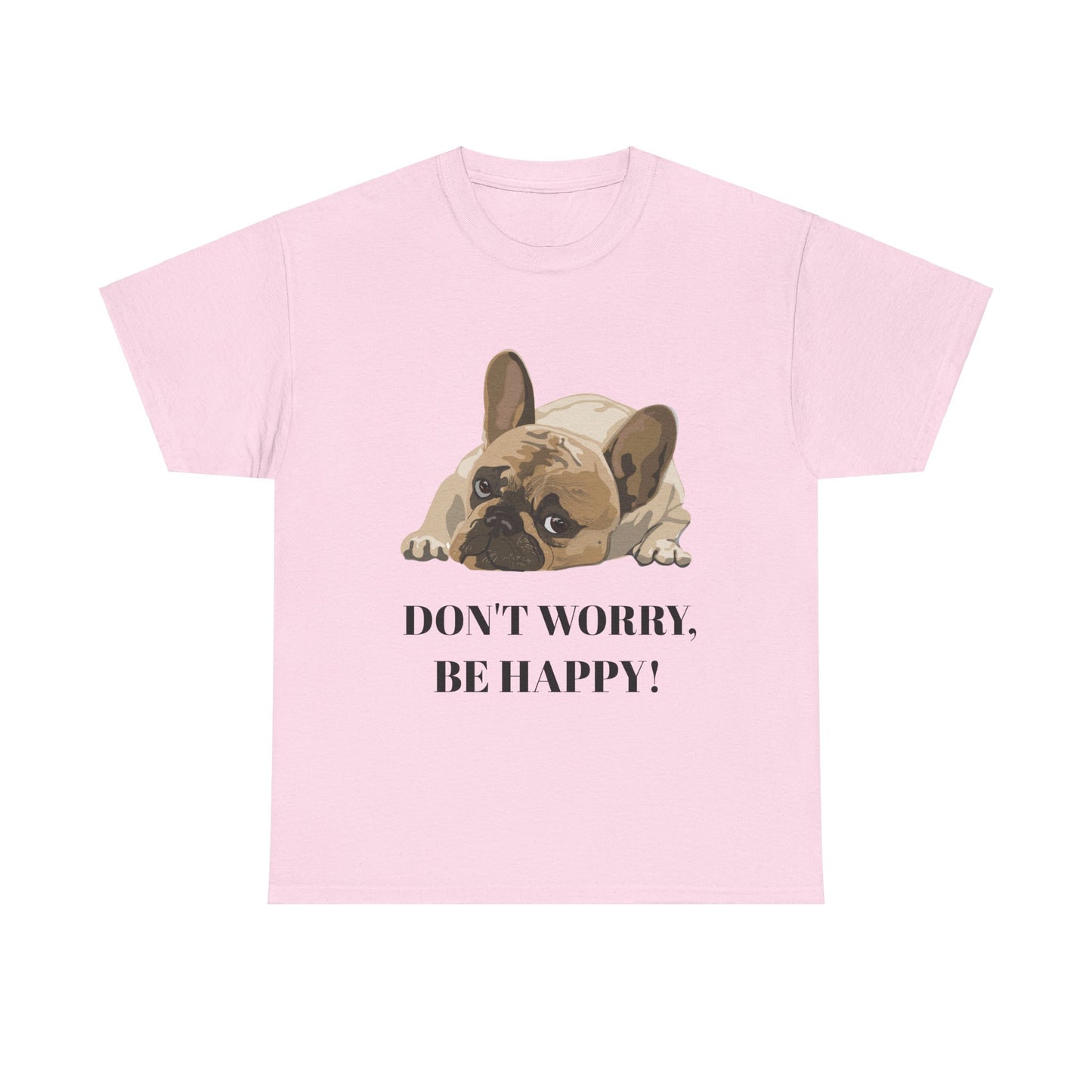 Don't Worry, Be Happy Unisex Cotton T-Shirt