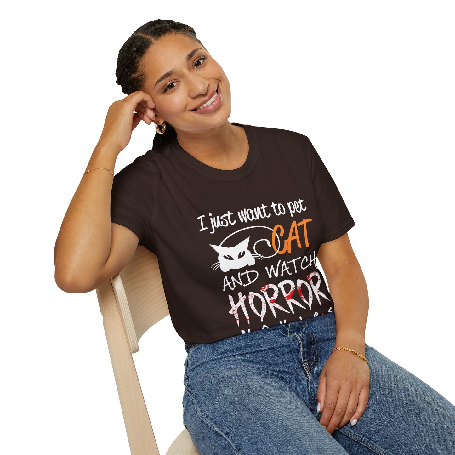 Watch Horror Movies Unisex Soft style T-Shirt