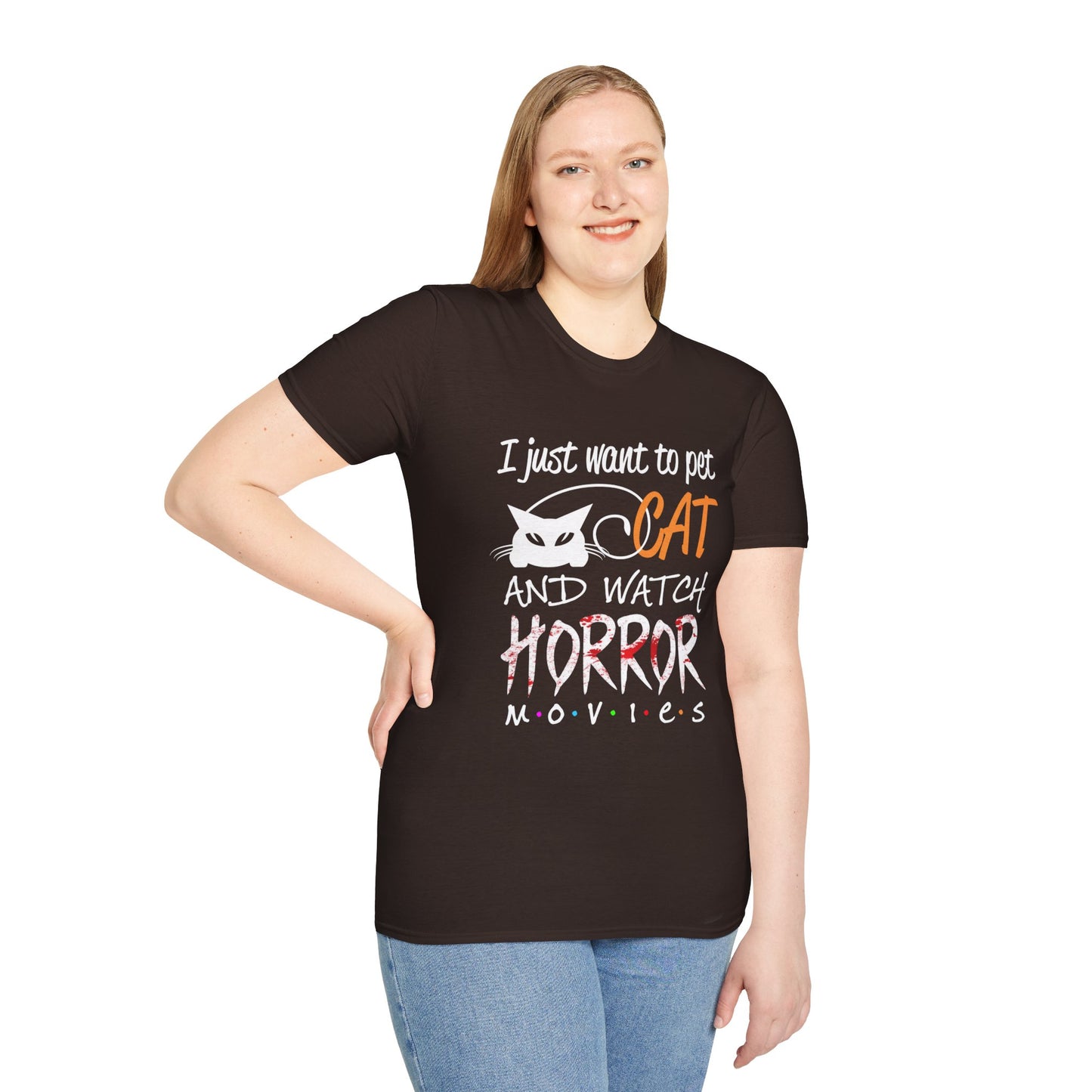 Watch Horror Movies Unisex Soft style T-Shirt