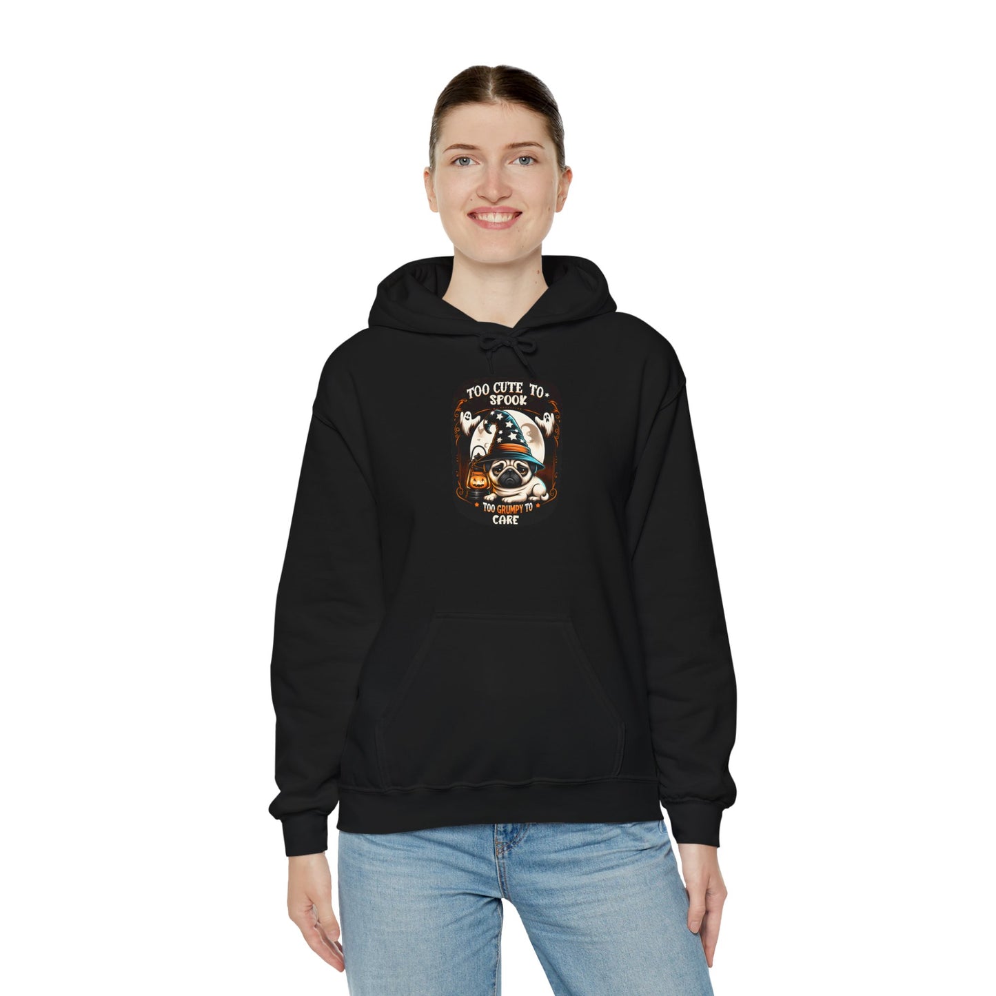 Too Grumpy to Care Unisex Hooded Sweatshirt