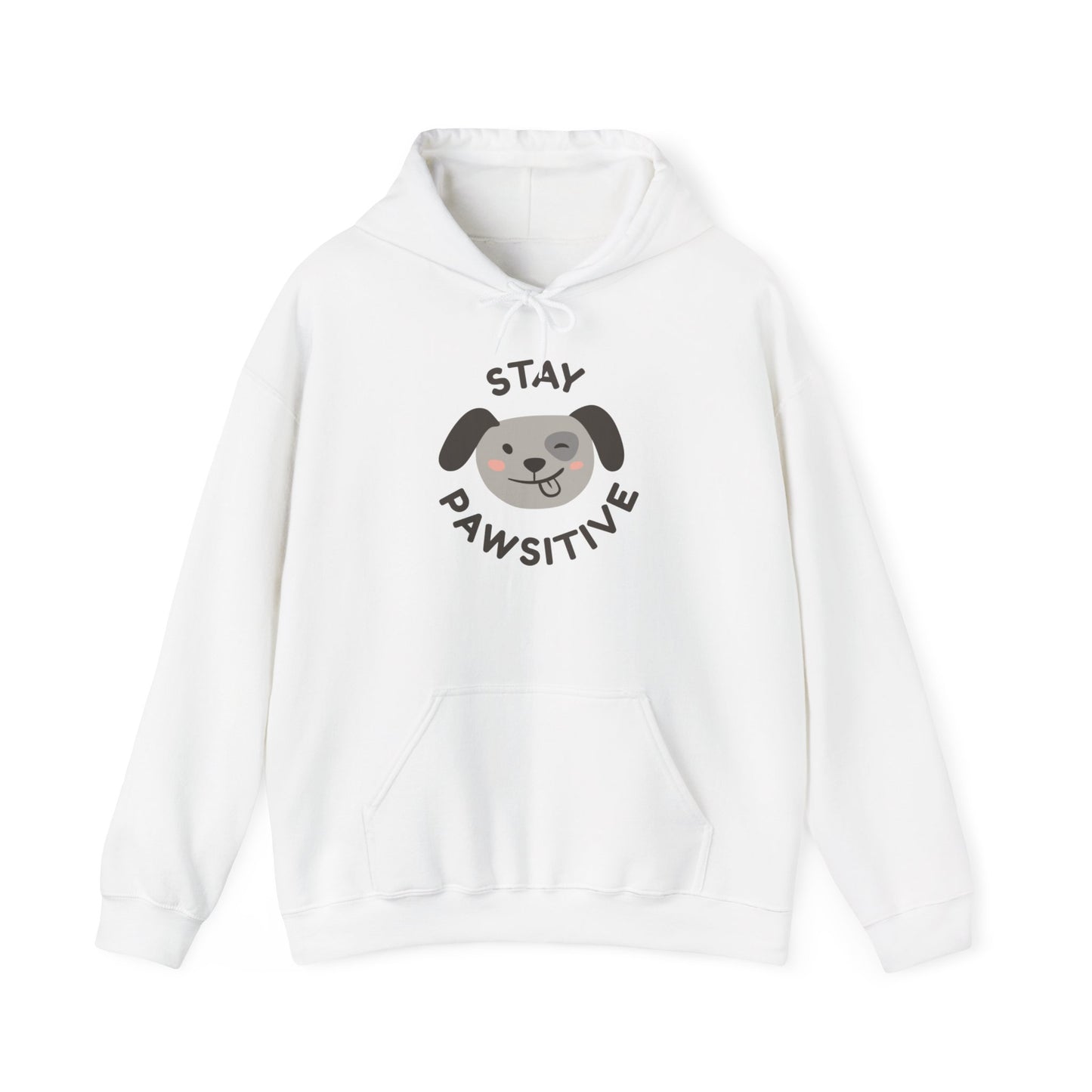 Stay Pawsitive Unisex Hooded Sweatshirt