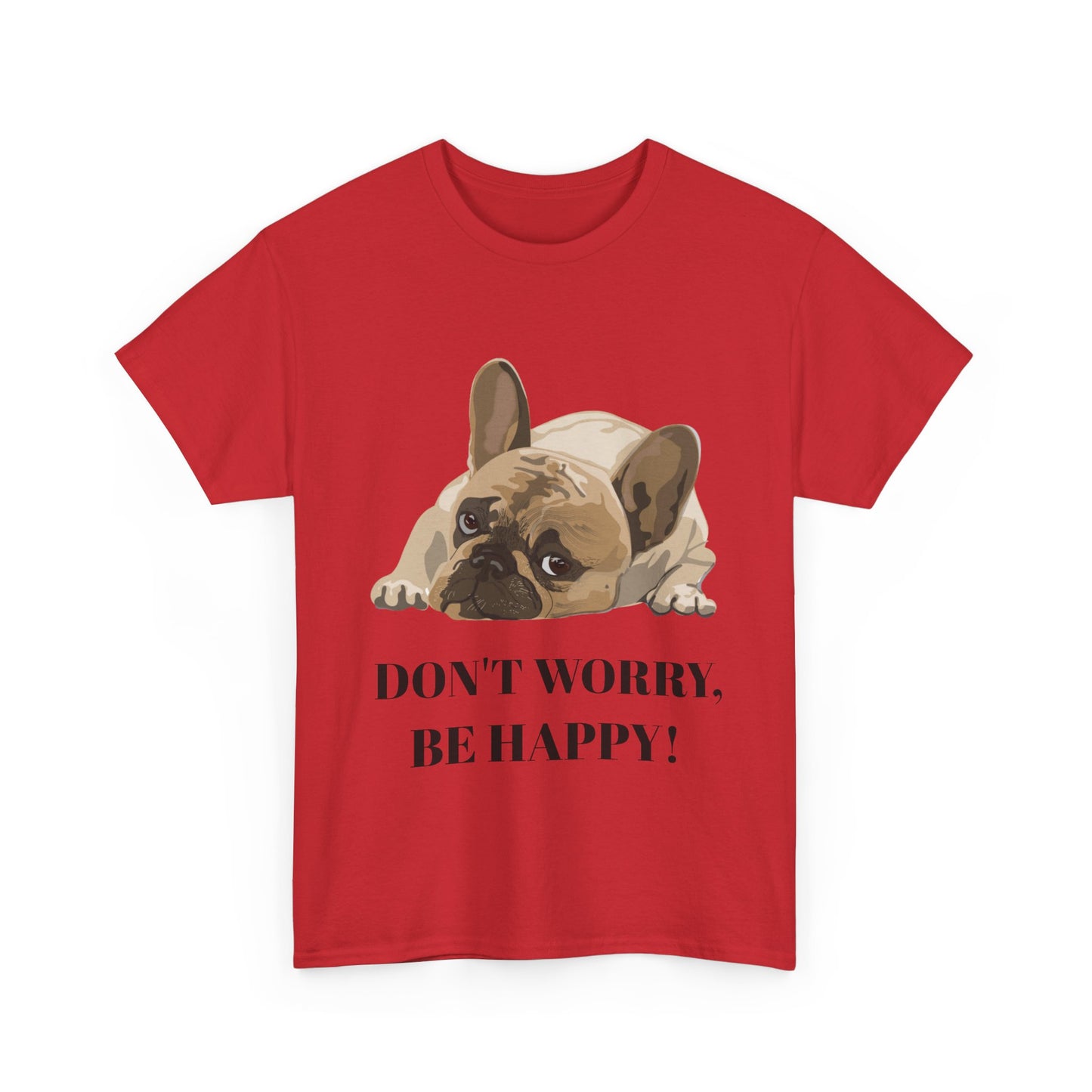 Don't Worry, Be Happy Unisex Cotton T-Shirt