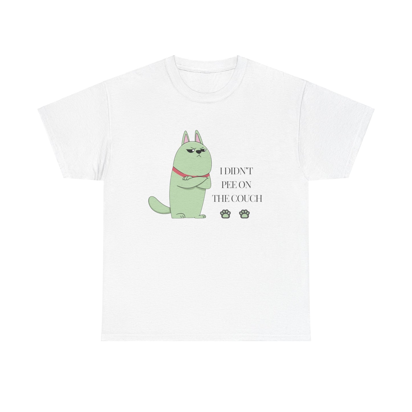 I Didn't Pee On The Couch Unisex Cotton T-Shirt