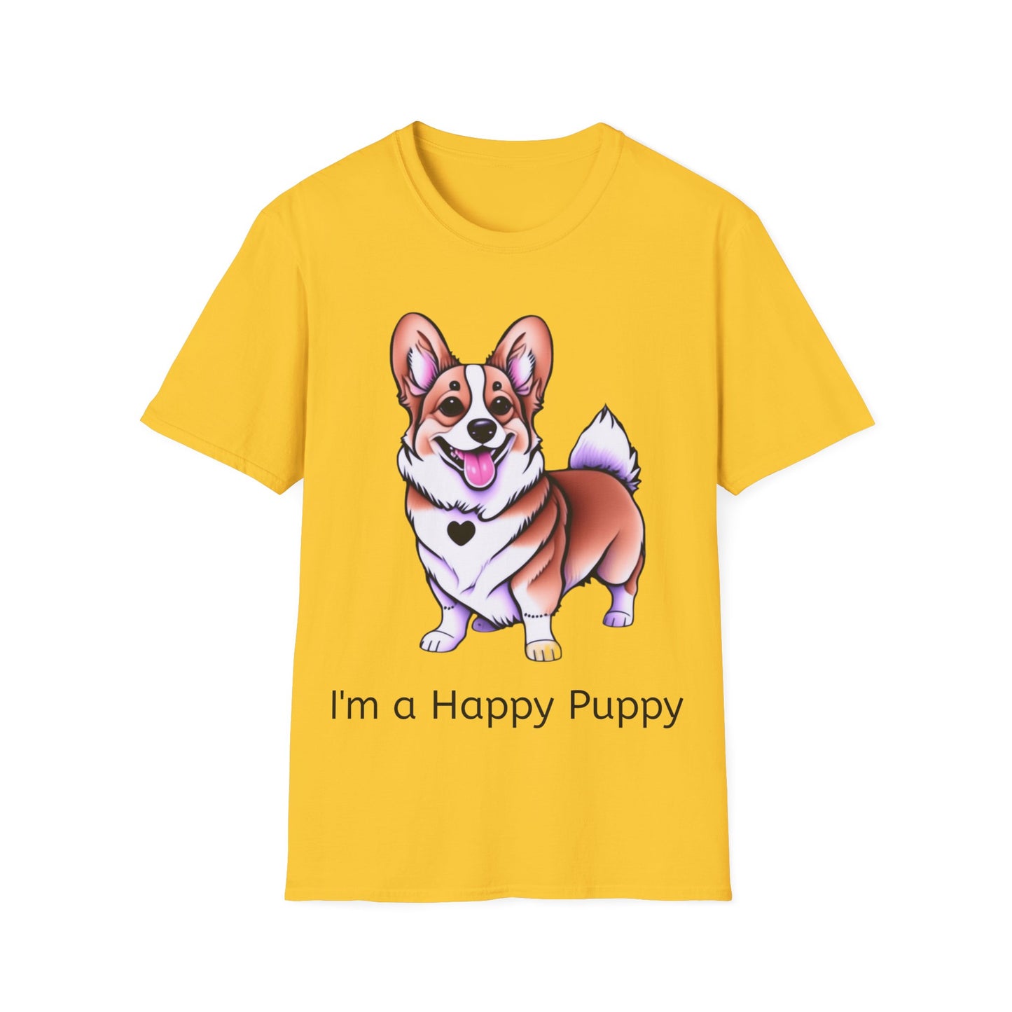 I'm a Happy Puppy Unisex Soft style T-Shirt