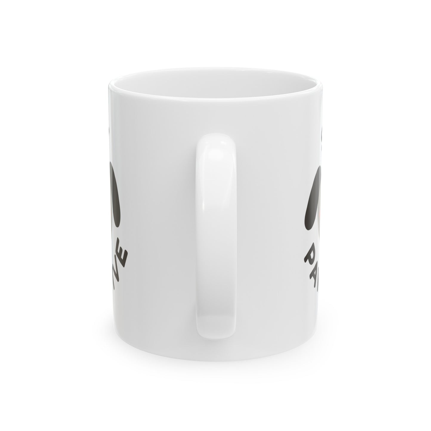 Stay Pawsitive Ceramic Mug, (11oz,)