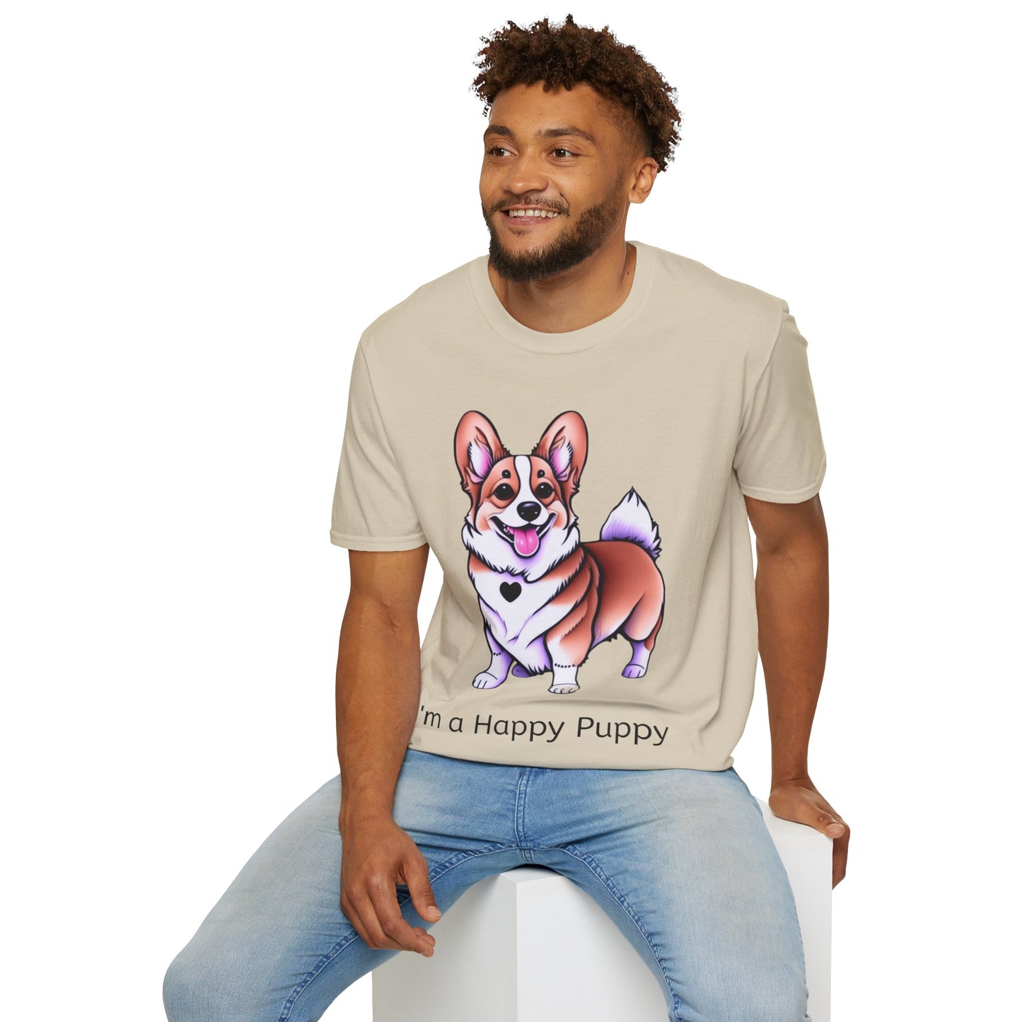 I'm a Happy Puppy Unisex Soft style T-Shirt