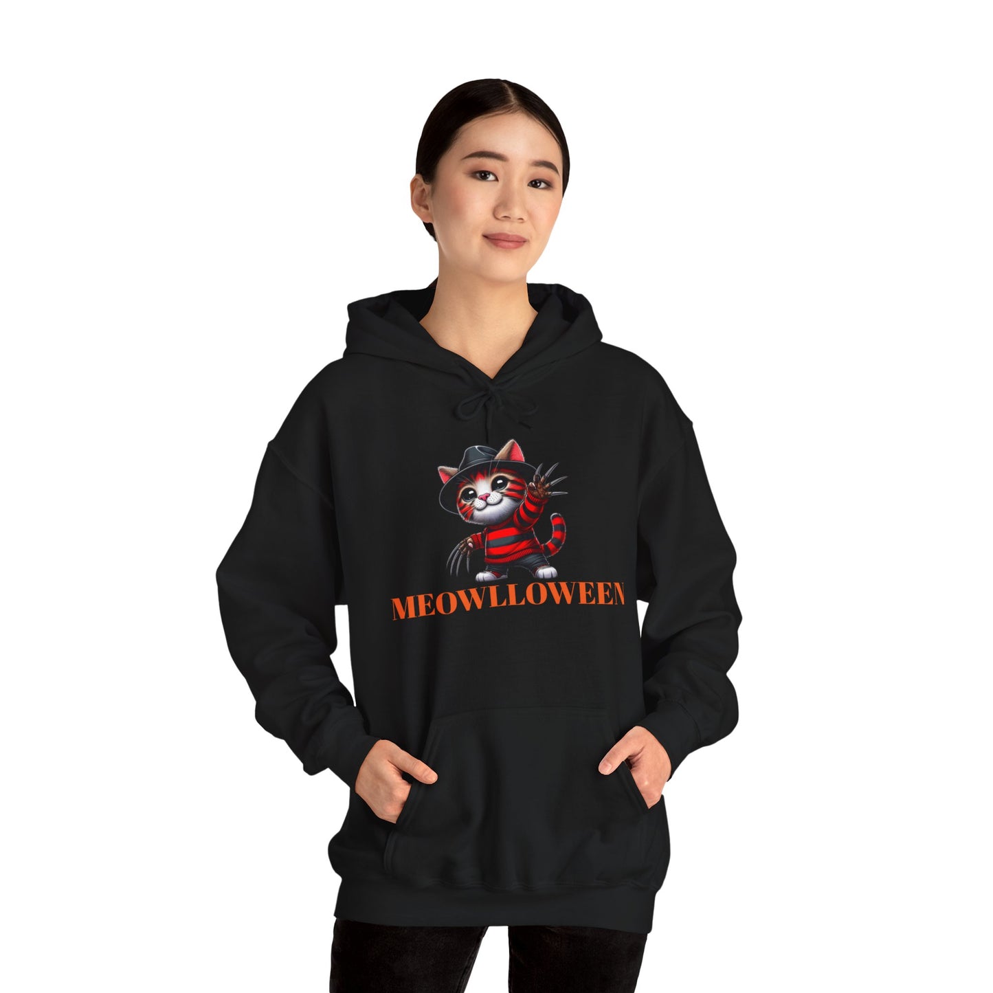 Meowlloween Unisex Hooded Sweatshirt