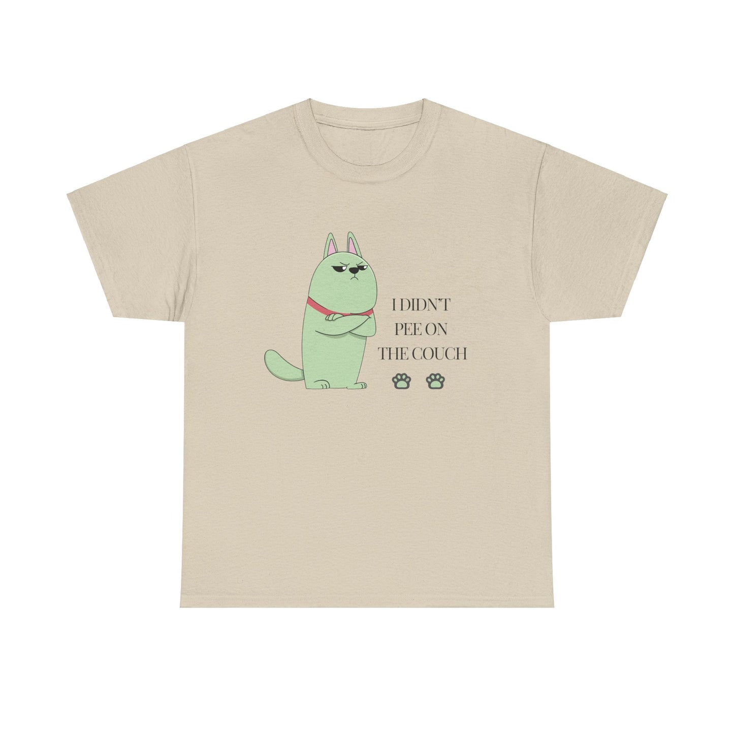 I Didn't Pee On The Couch Unisex Cotton T-Shirt