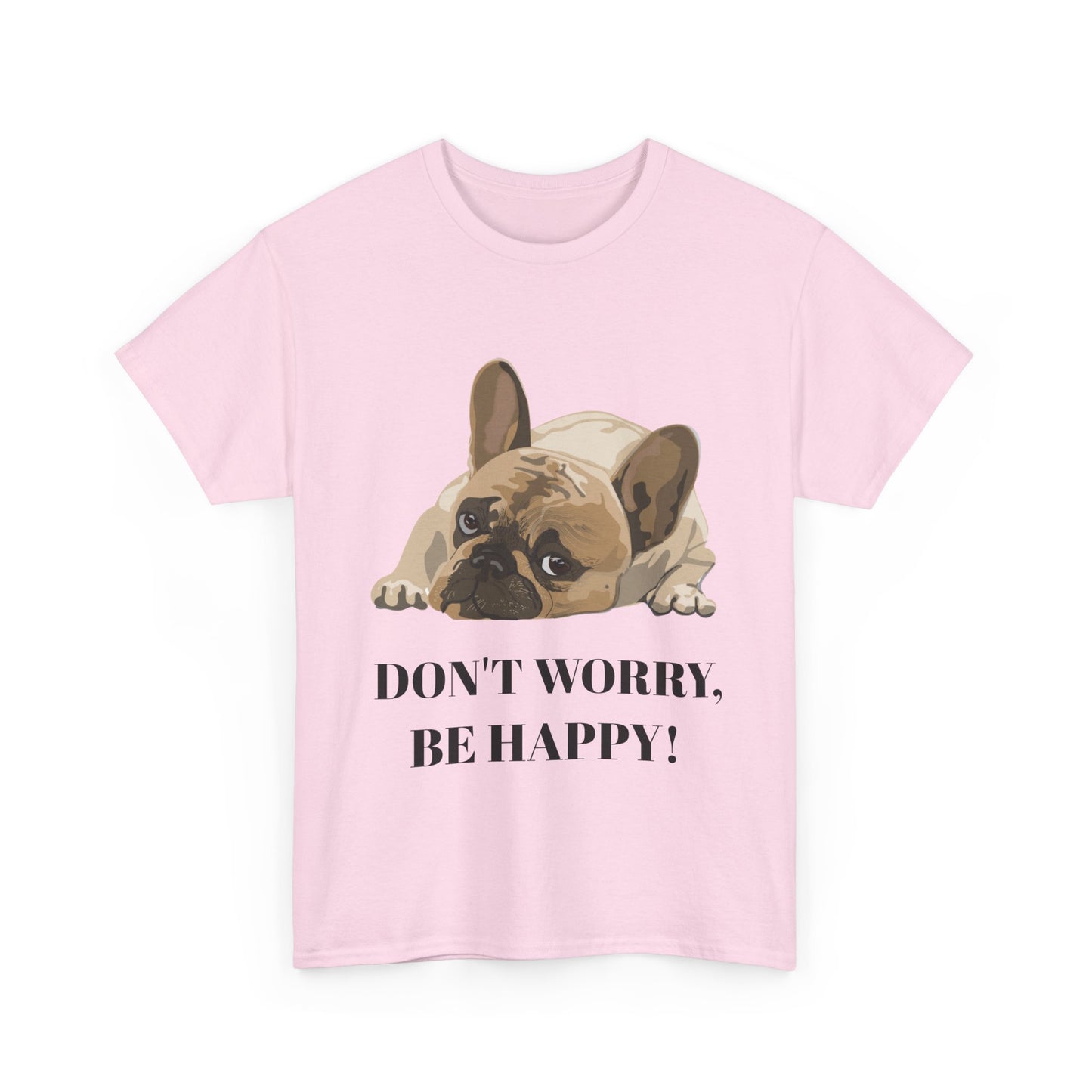 Don't Worry, Be Happy Unisex Cotton T-Shirt