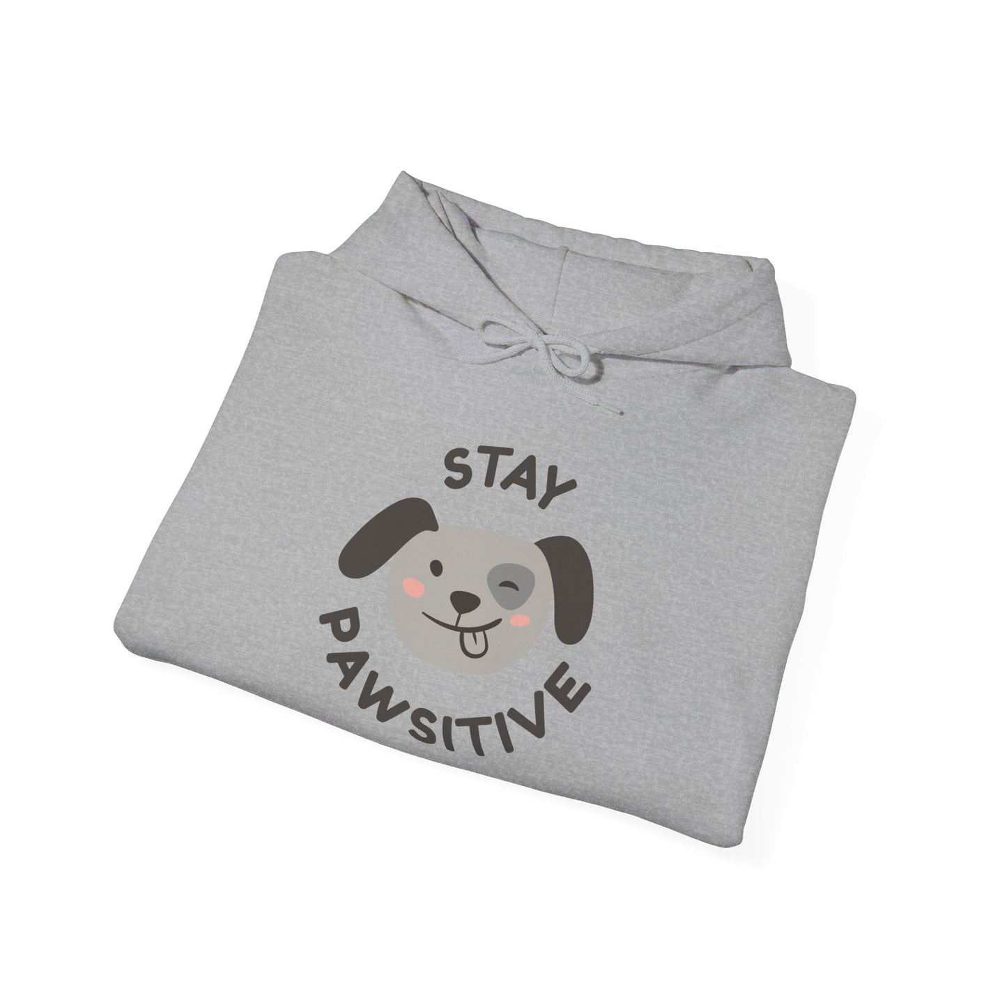 Stay Pawsitive Unisex Hooded Sweatshirt