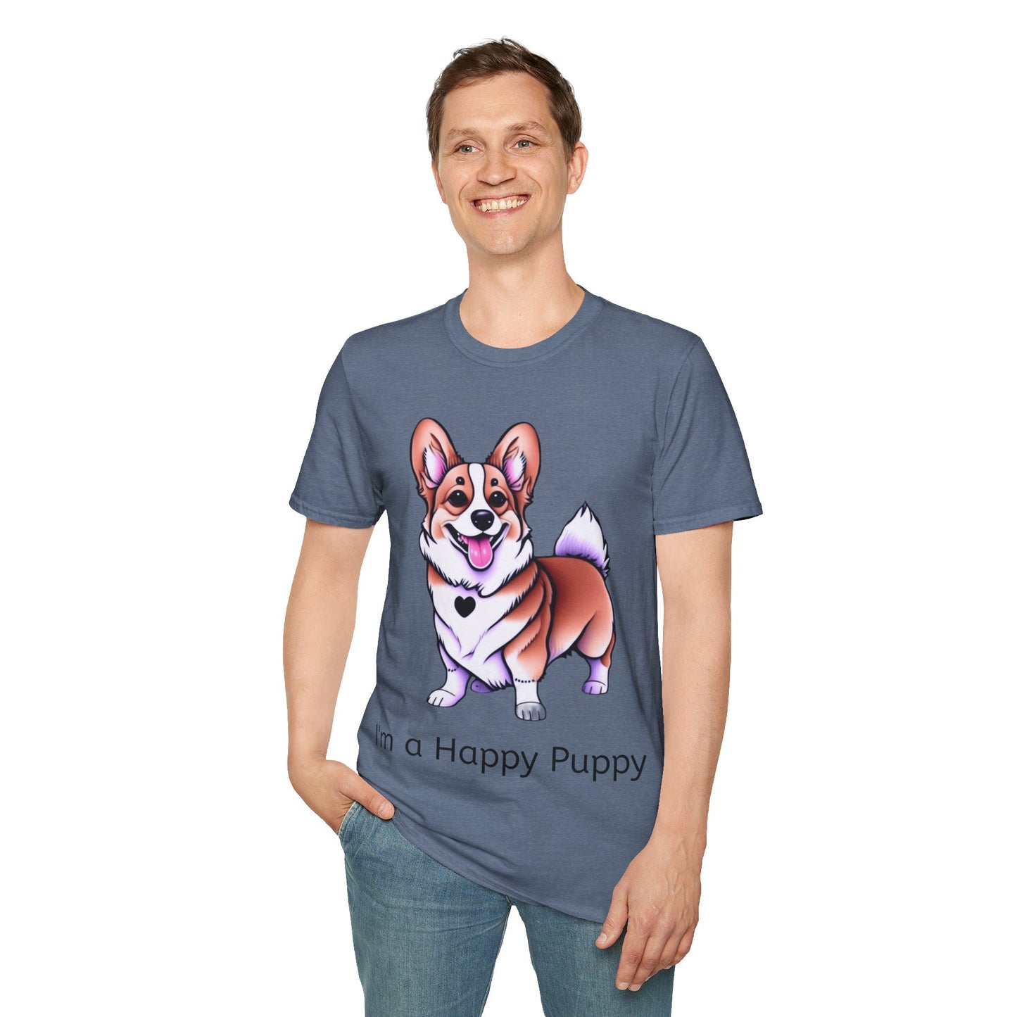 I'm a Happy Puppy Unisex Soft style T-Shirt