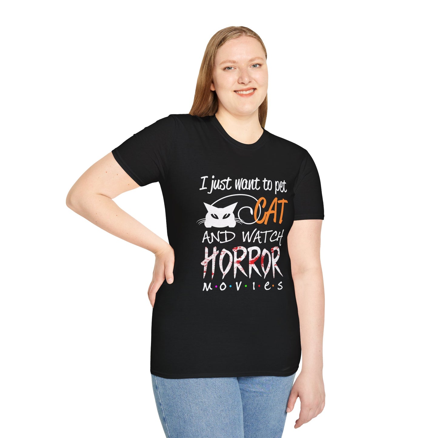 Watch Horror Movies Unisex Soft style T-Shirt