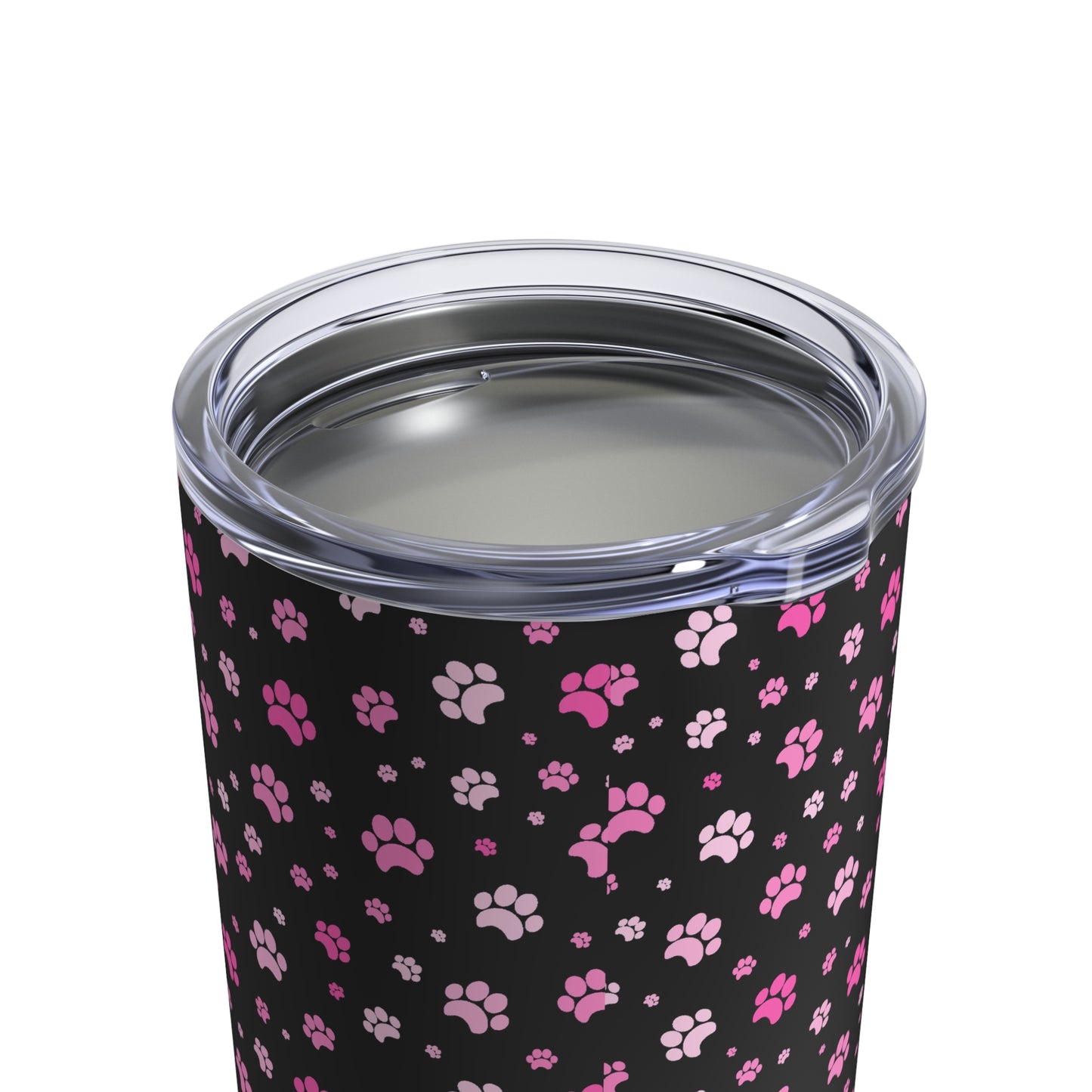 Pink & Black Paws Tumbler (10oz)