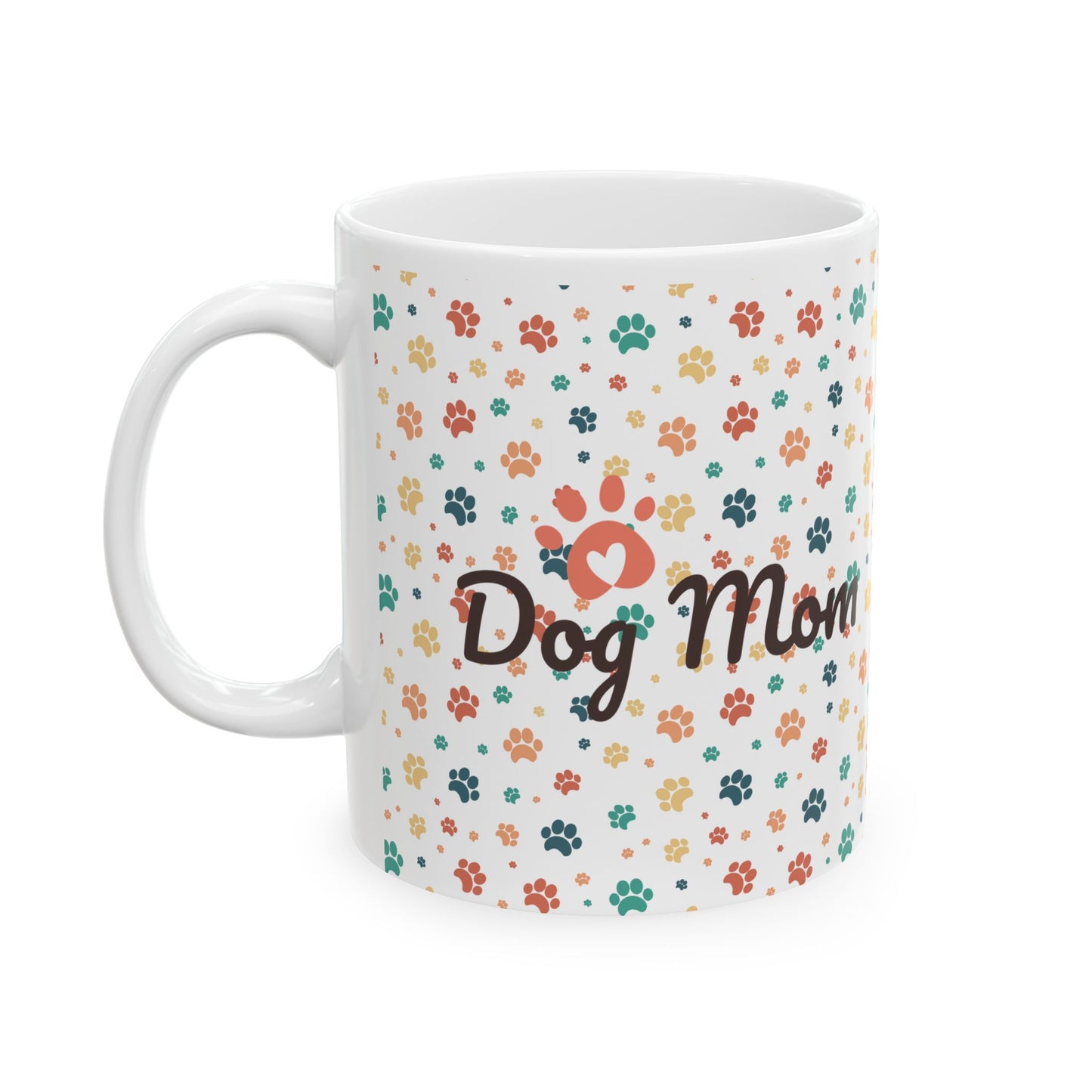 Dog Mom Light Ceramic Mug (11oz)