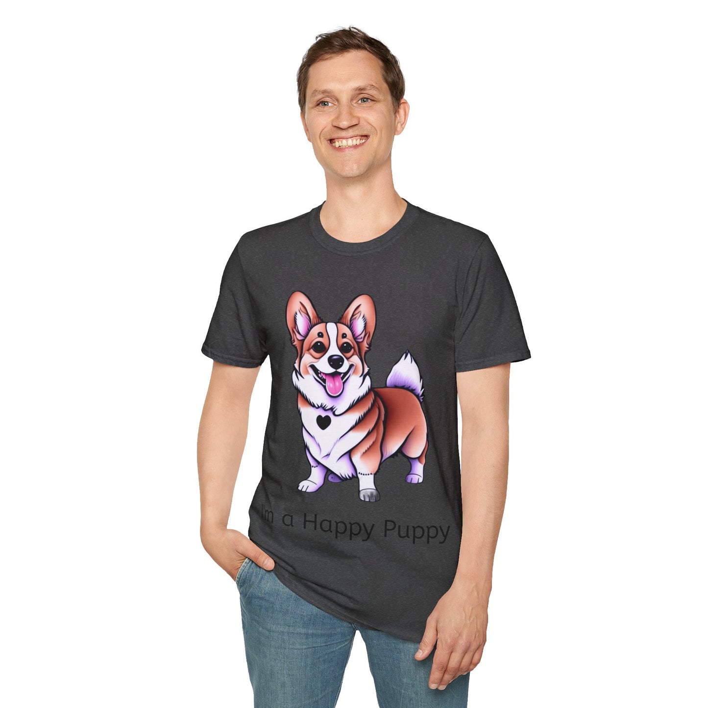 I'm a Happy Puppy Unisex Soft style T-Shirt