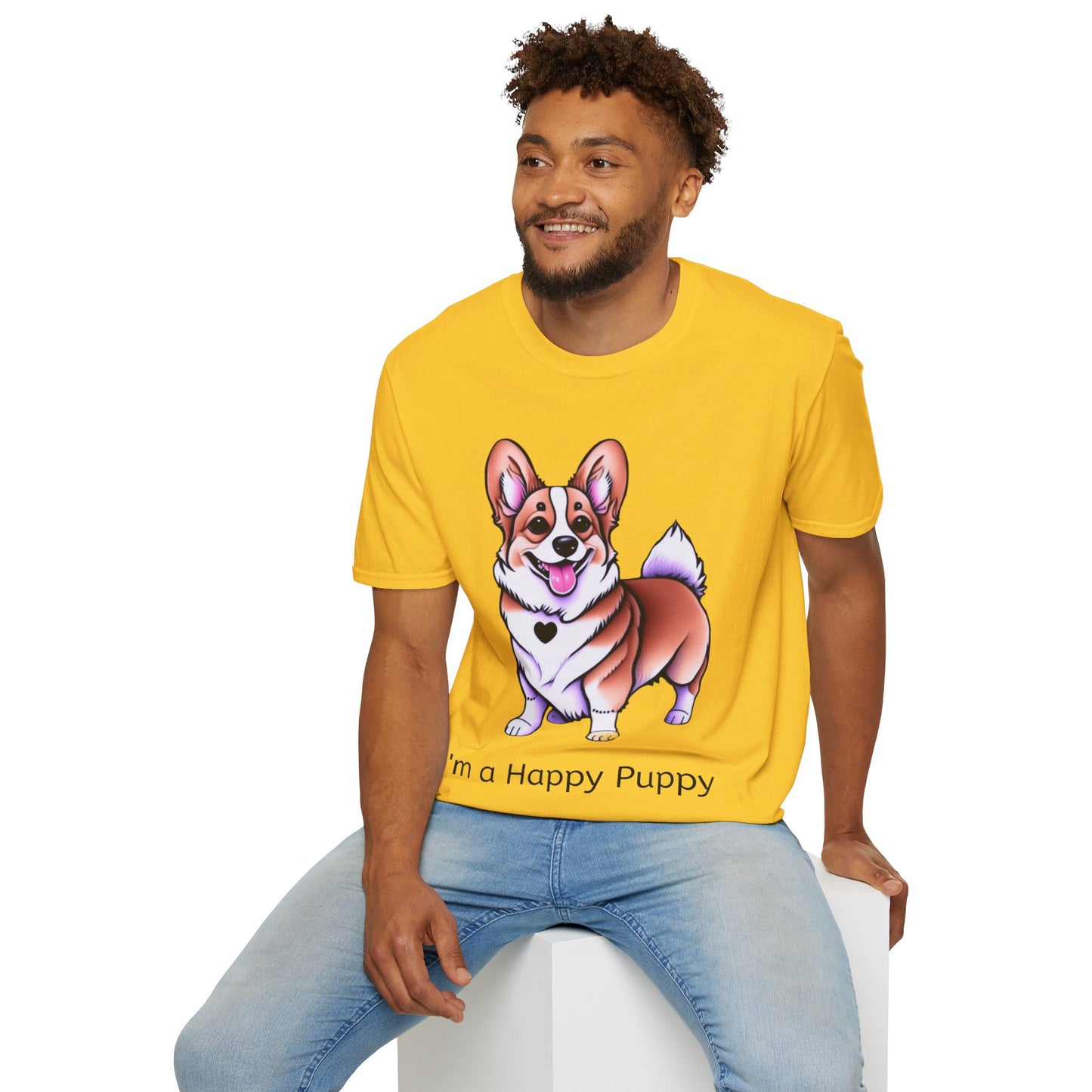 I'm a Happy Puppy Unisex Soft style T-Shirt