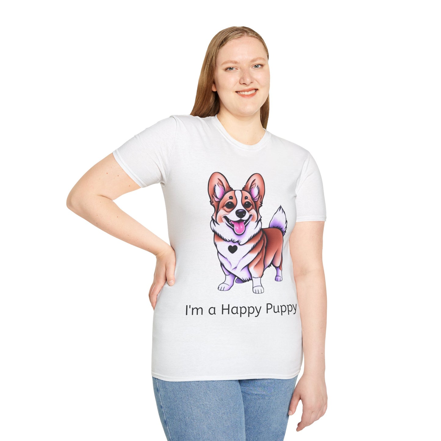 I'm a Happy Puppy Unisex Soft style T-Shirt