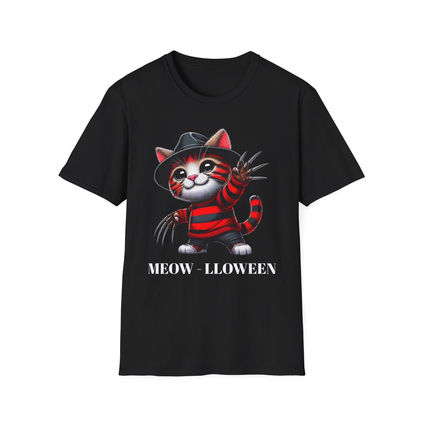 Meow-lloween Unisex Soft style T-Shirt