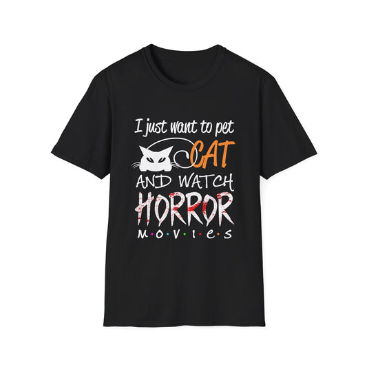 Watch Horror Movies Unisex Soft style T-Shirt