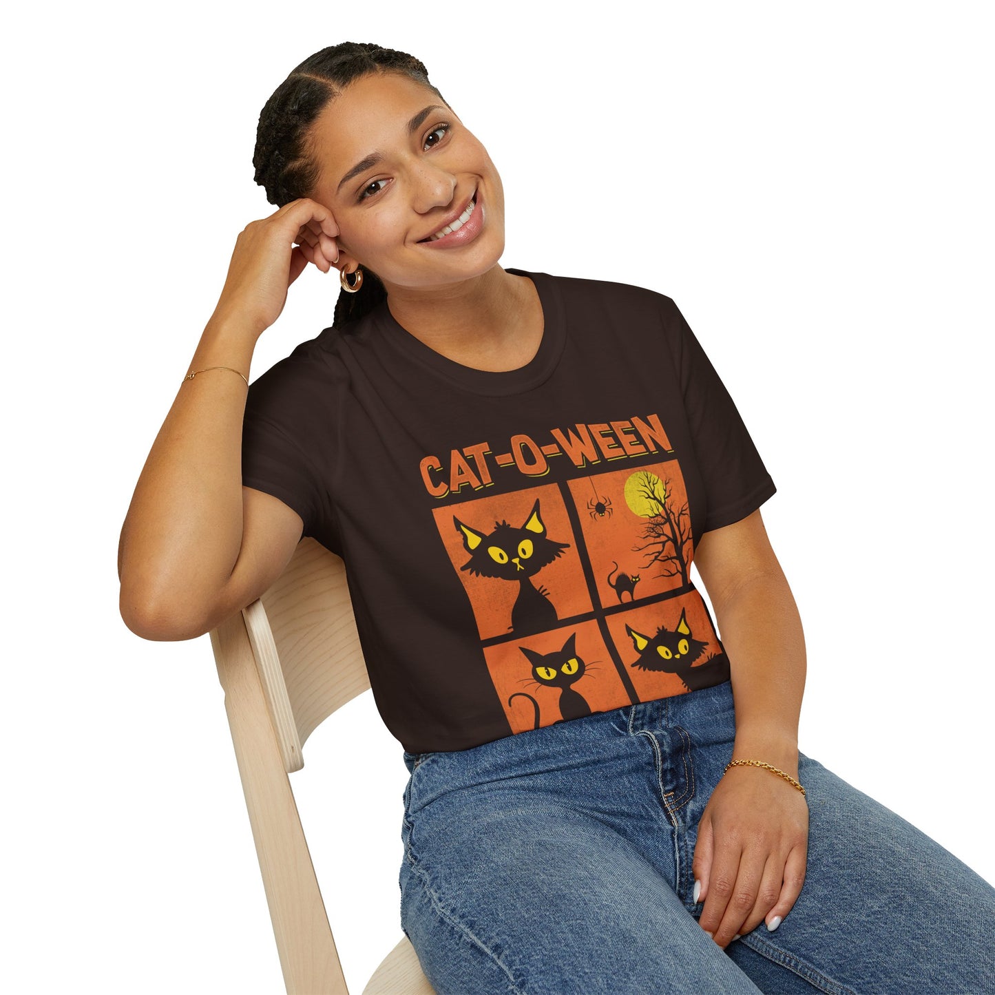 Cat-O-Ween Unisex Soft style T-Shirt