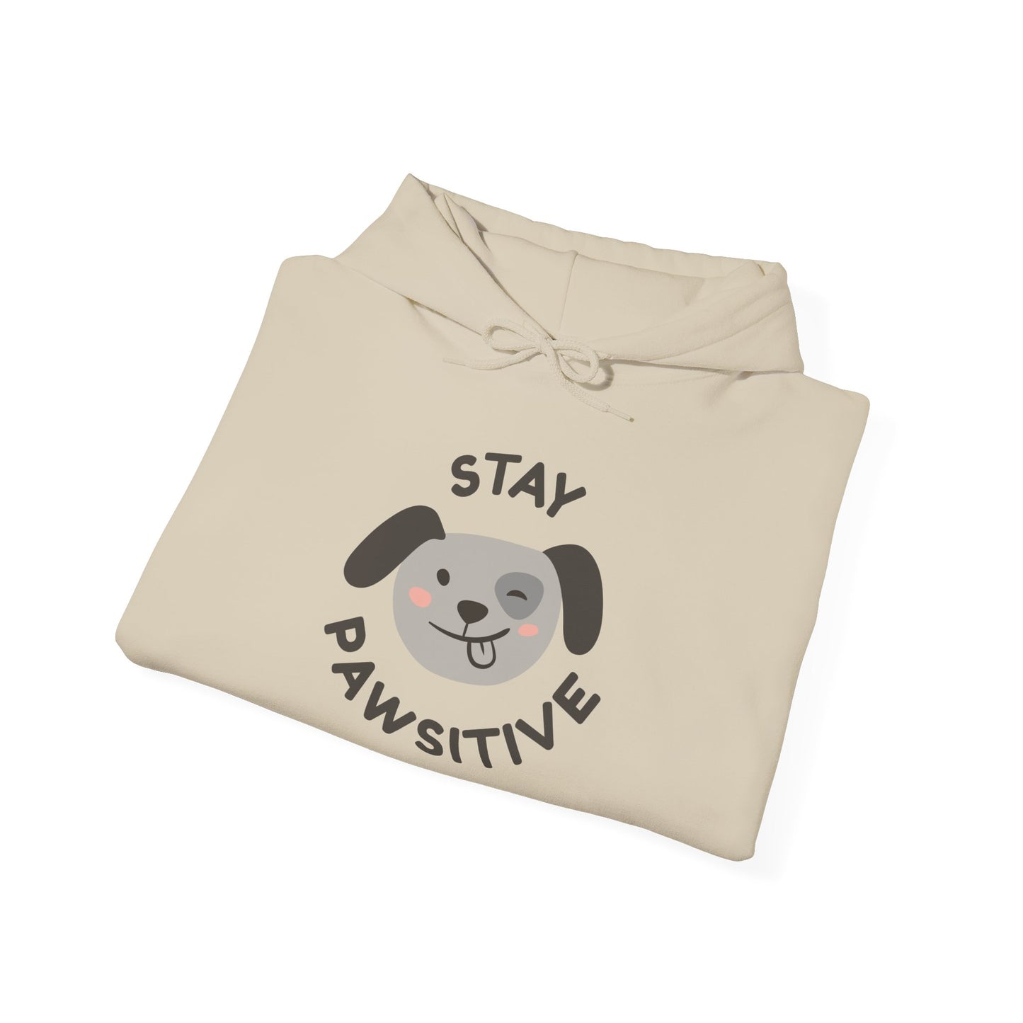 Stay Pawsitive Unisex Hooded Sweatshirt