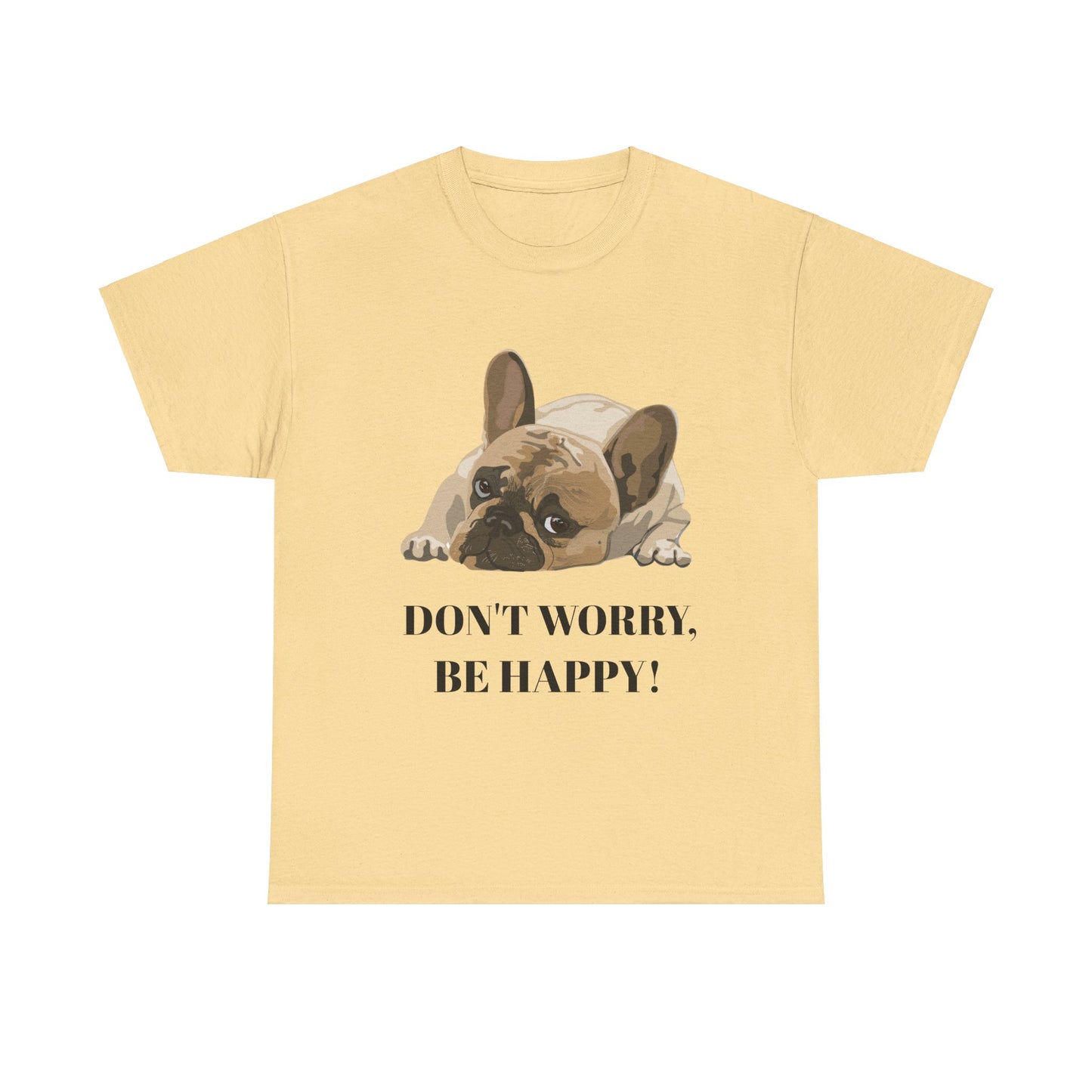 Don't Worry, Be Happy Unisex Cotton T-Shirt