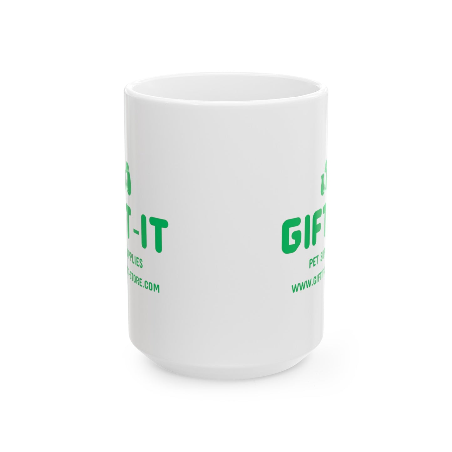 Gift It Ceramic Mug  (Green Design) (11oz, 15oz)