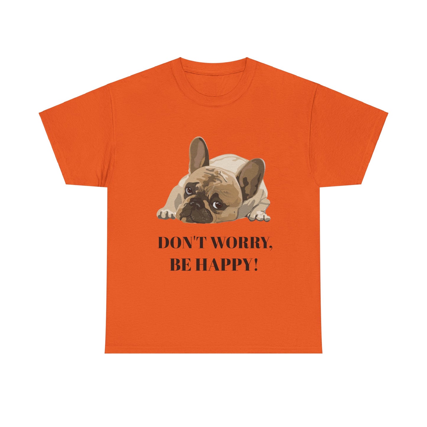 Don't Worry, Be Happy Unisex Cotton T-Shirt