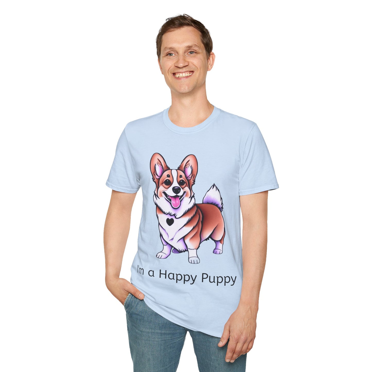 I'm a Happy Puppy Unisex Soft style T-Shirt